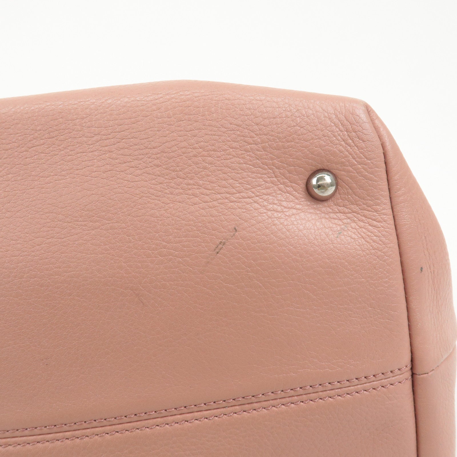 LOEWE Leather Karie PM Hand Bag Pink 10903 Used