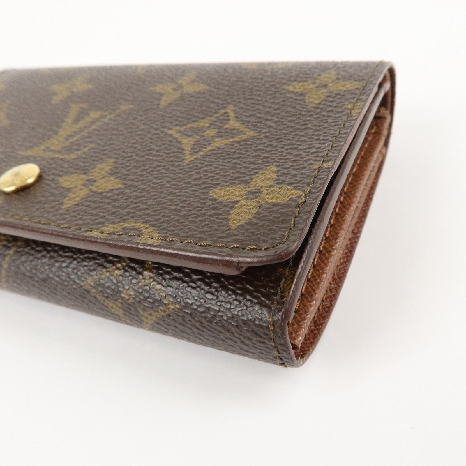 Louis Vuitton Monogram Porte Monnaie Billets Tresor Wallet M61730 Used