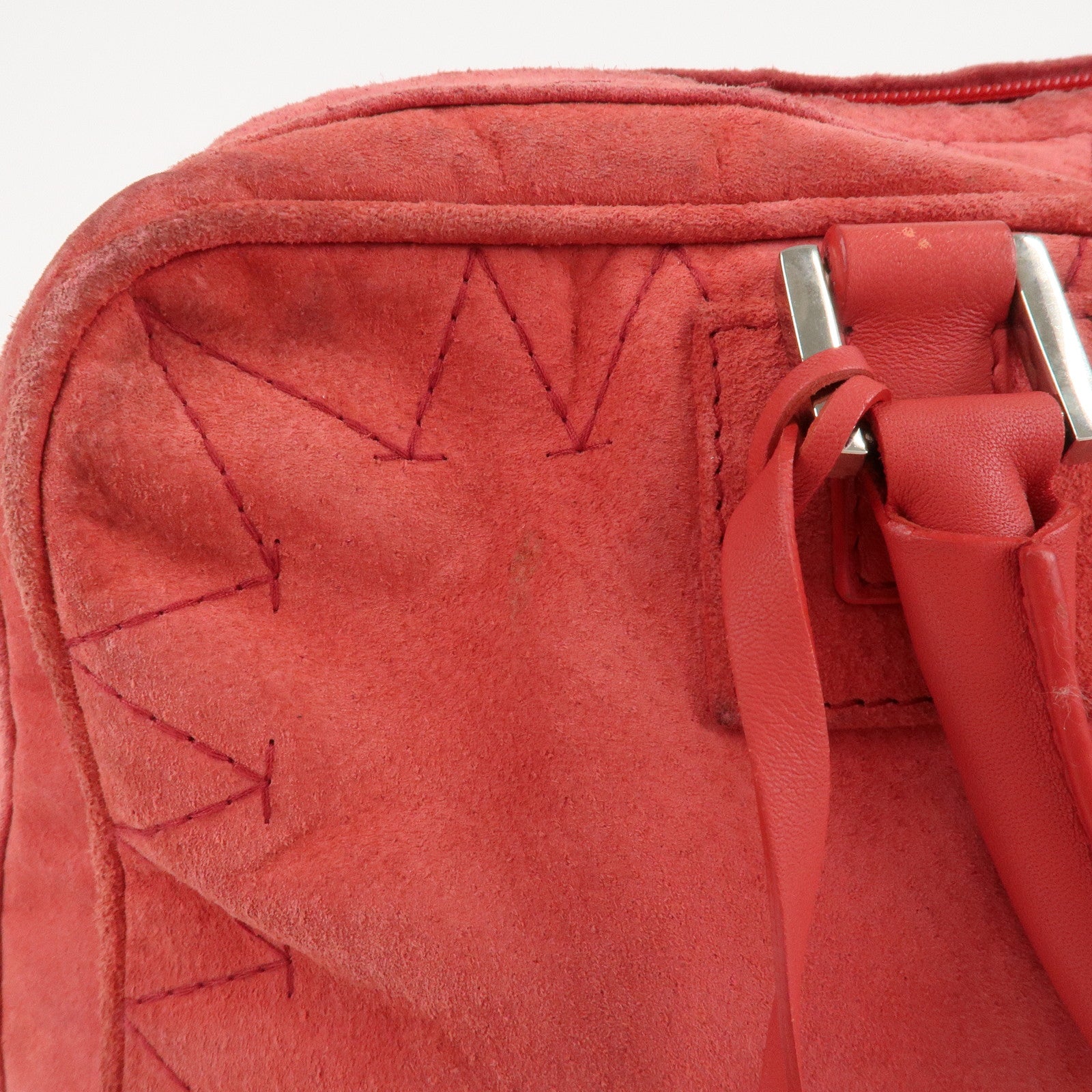 LOEWE Anagram Leather Amazona 36 Hand Bag Rose Used