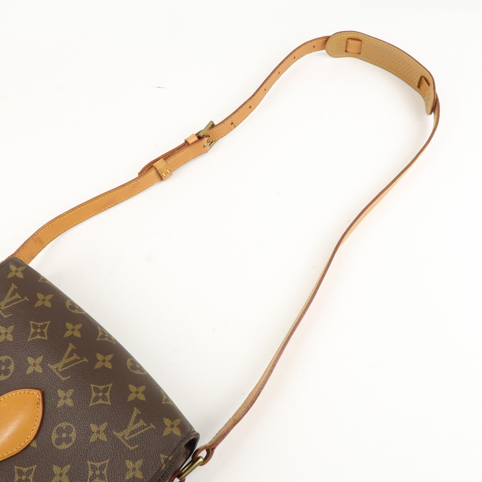 Louis Vuitton Monogram Saint Cloud GM Shoulder Bag Brown M51242 Used