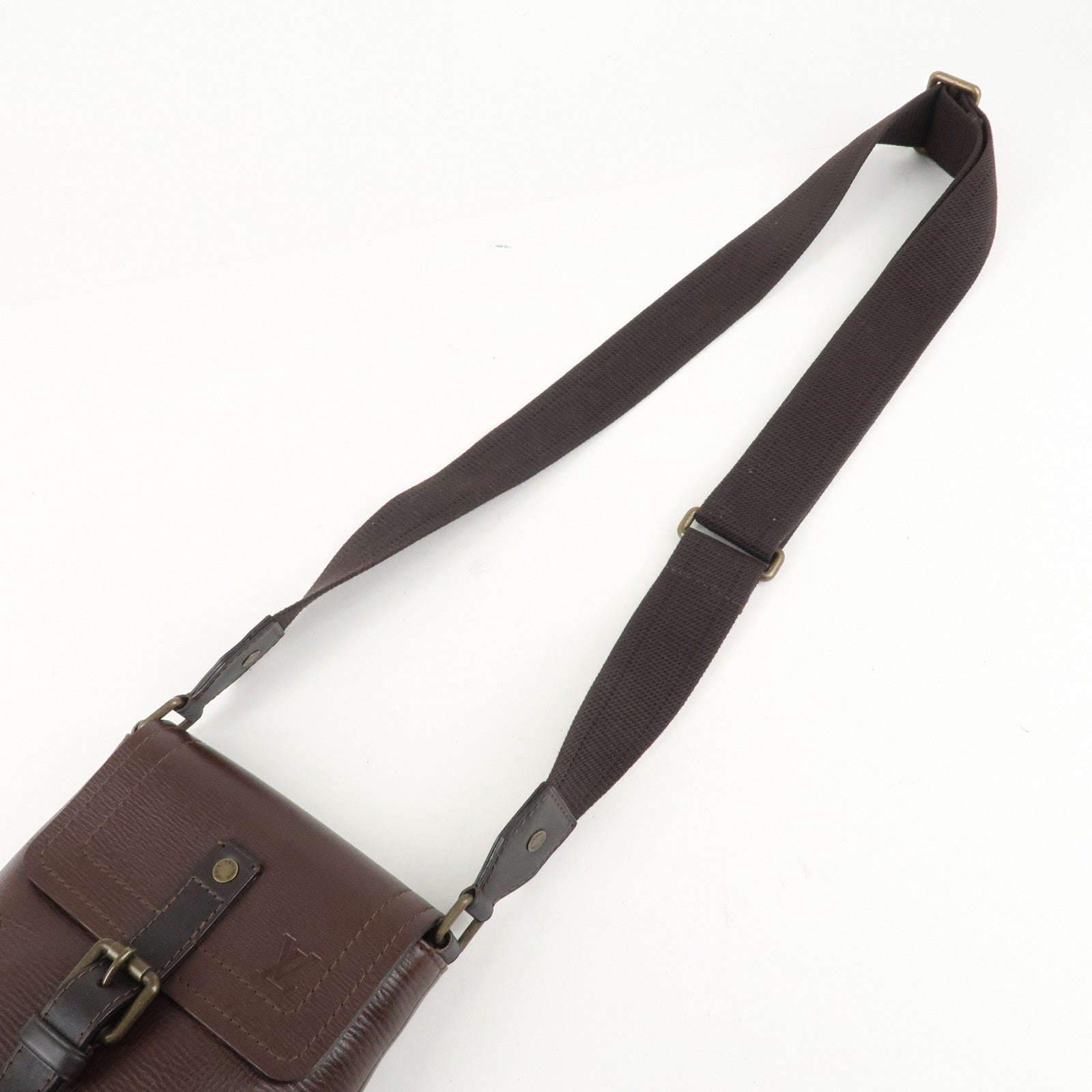 Louis Vuitton Utah Yuma Shoulder Bag Cafe Brown M92995 Used