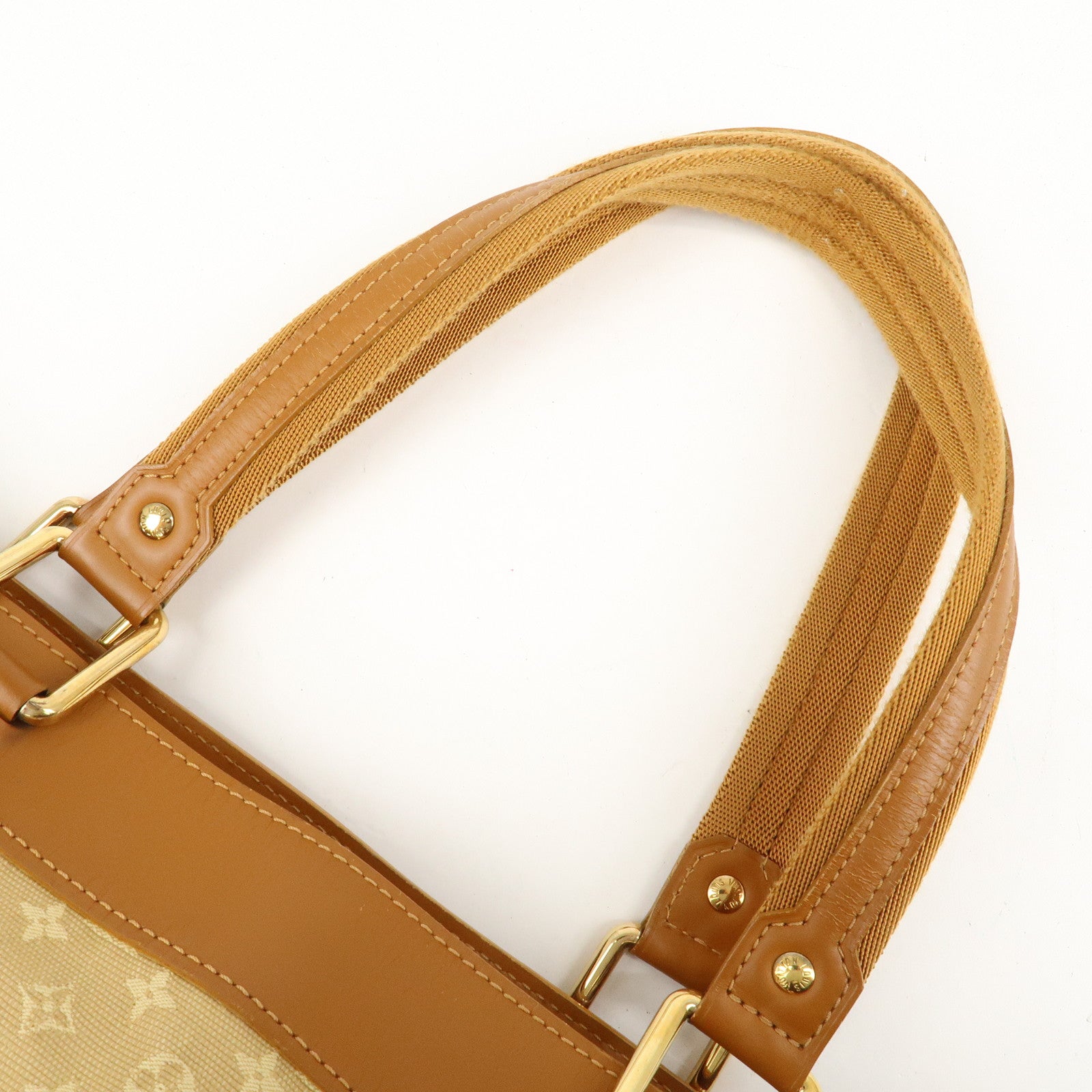 Louis Vuitton Monogram Mini Lucille GM Tote Bag Beige M92683 Used