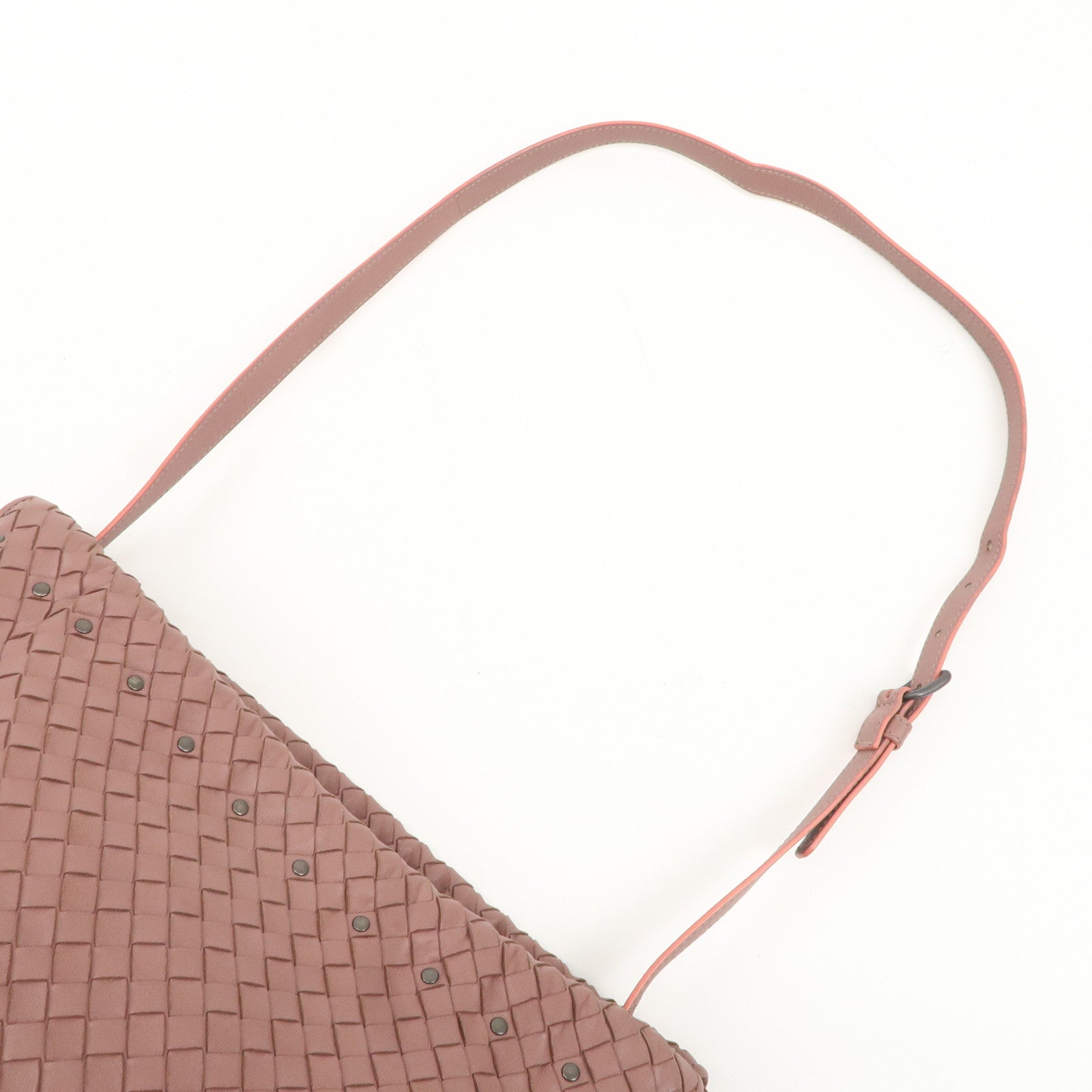 BOTTEGA VENETA Intrecciato Leather Shoulder Bag 323765 Used
