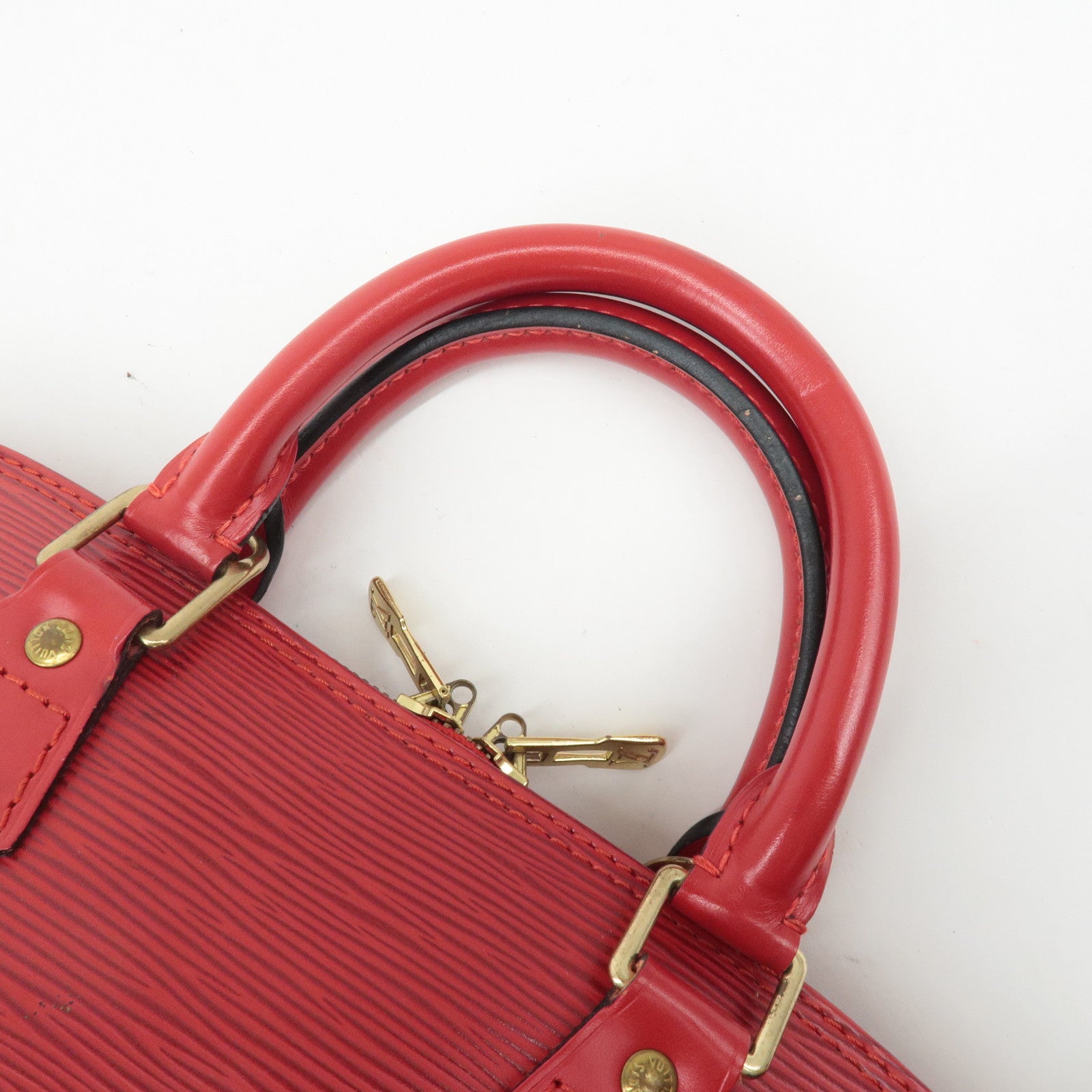 Louis Vuitton Epi Alma Hand Bag Castilian Red Used
