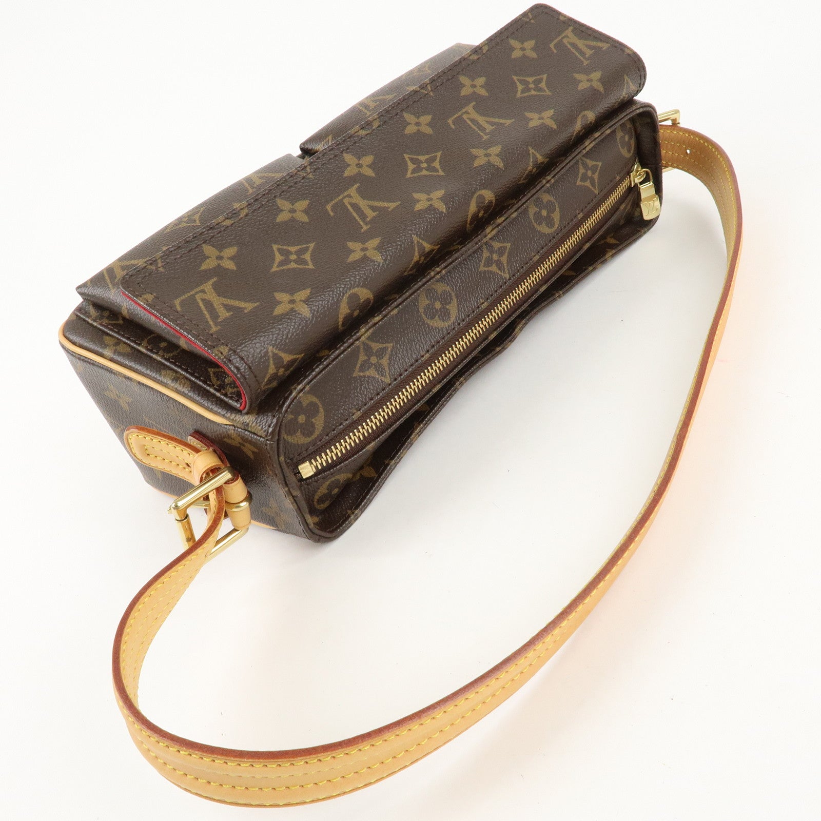 Louis Vuitton Monogram Vivacite Shoulder Bag Hand Bag M51164 Used