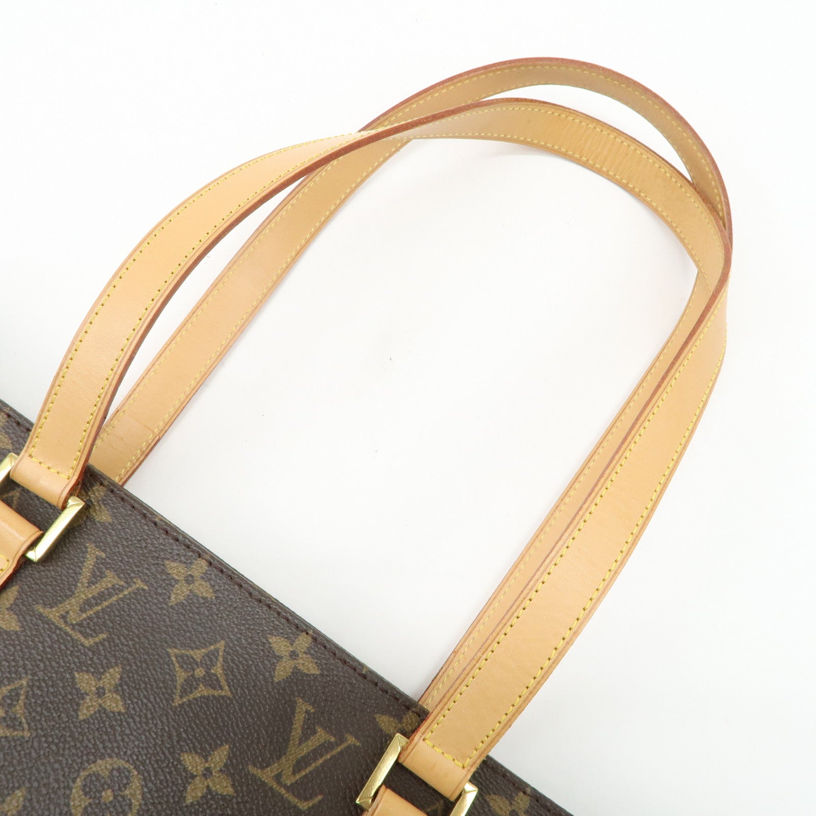 Louis Vuitton Monogram Luco Tote Bag Hand Bag Brown M51155 Used