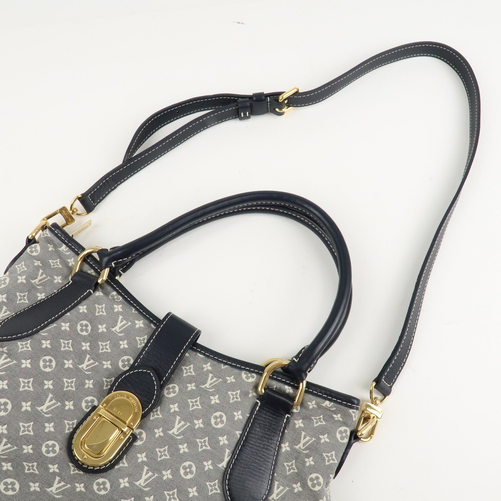 Louis Vuitton Monogram Idylle Elegie Tote Bag Encre Blue M56697 Used