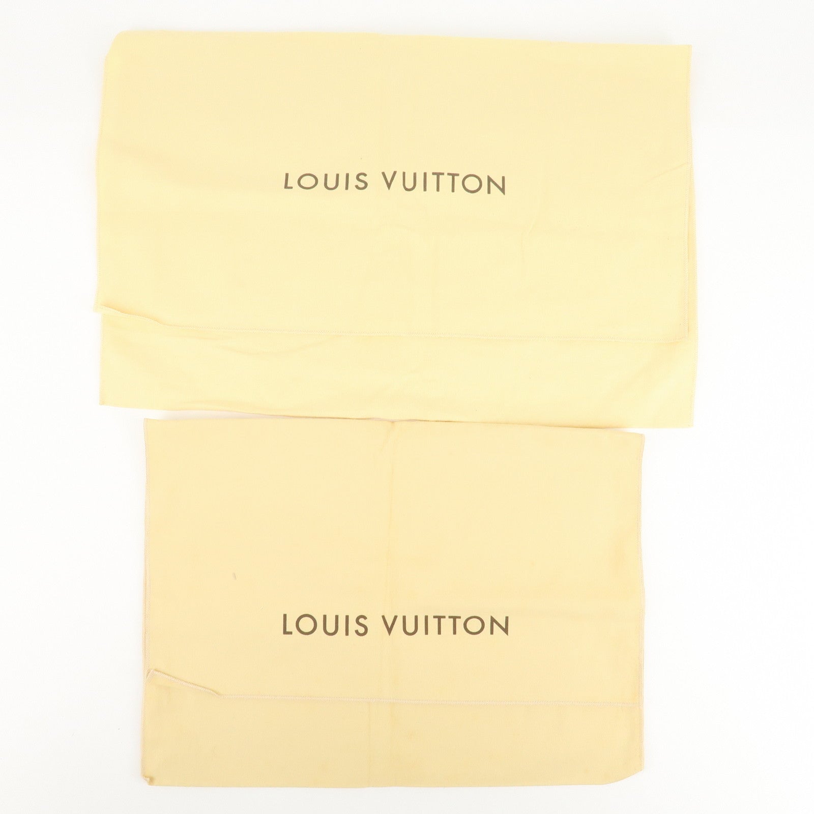 Louis Vuitton Set Of 10 Dust Bag Flap Style Beige Used