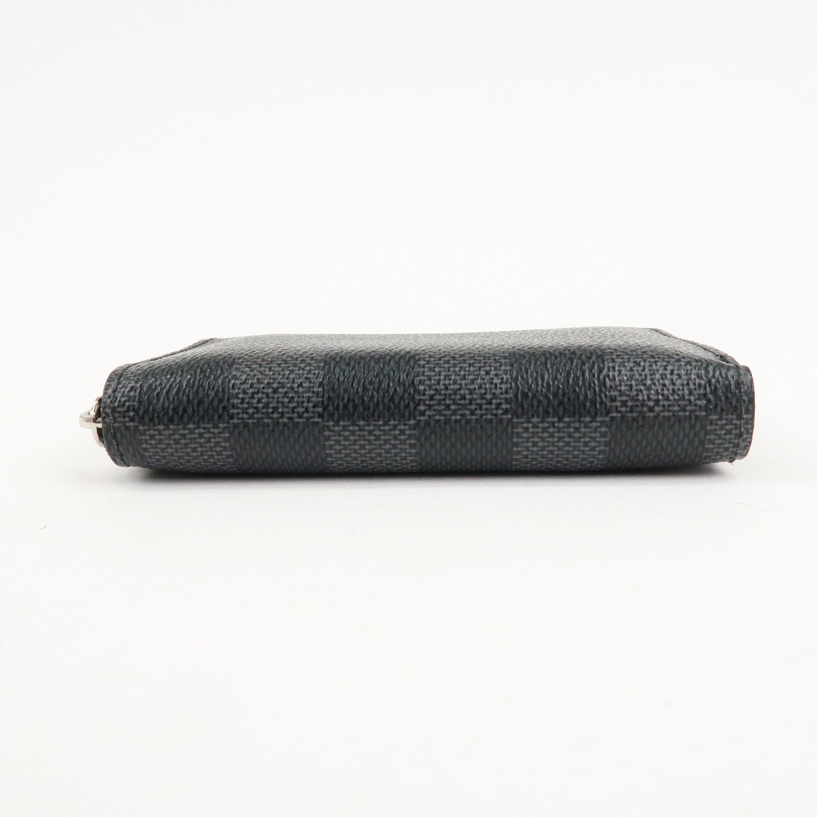 Louis Vuitton Damier Graphite Zippy Coin Purse Coin Case N63076 Used