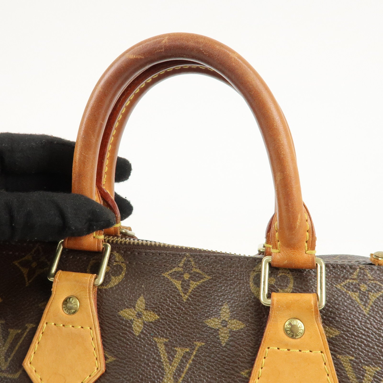 Louis Vuitton Monogram Speedy 25 Hand Bag Boston Bag M41528 Used
