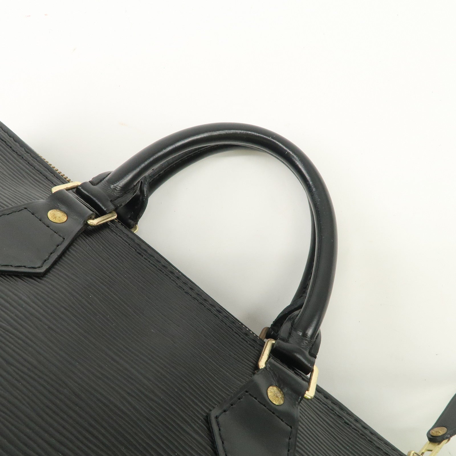 Louis Vuitton Epi Speedy 30 Leather Hand Bag Black M59022 Used