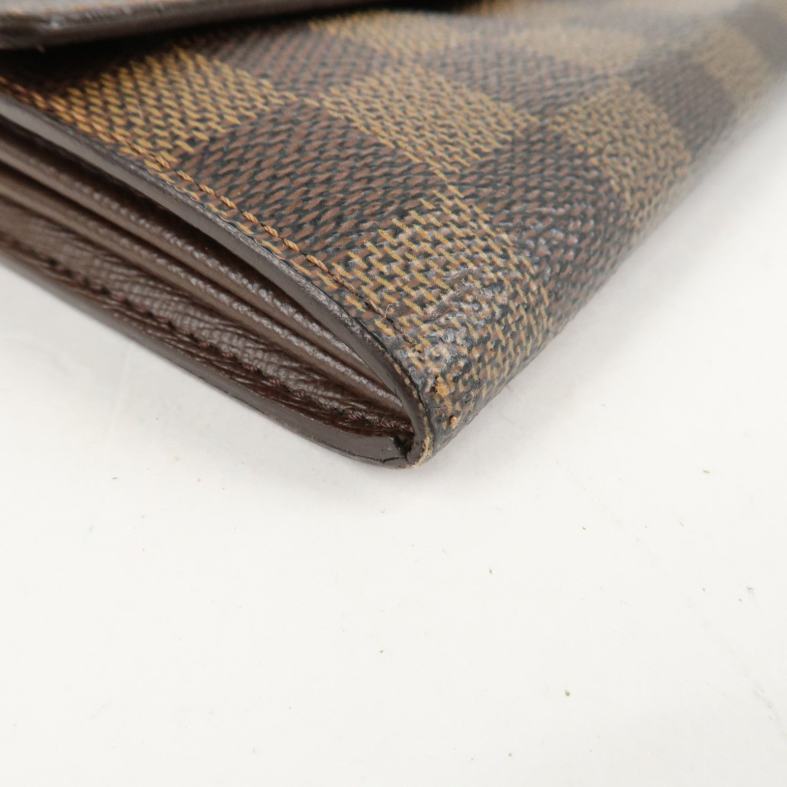 Louis Vuitton Damier Porte Monnaie Cult Credit Long Wallet N61724 Used