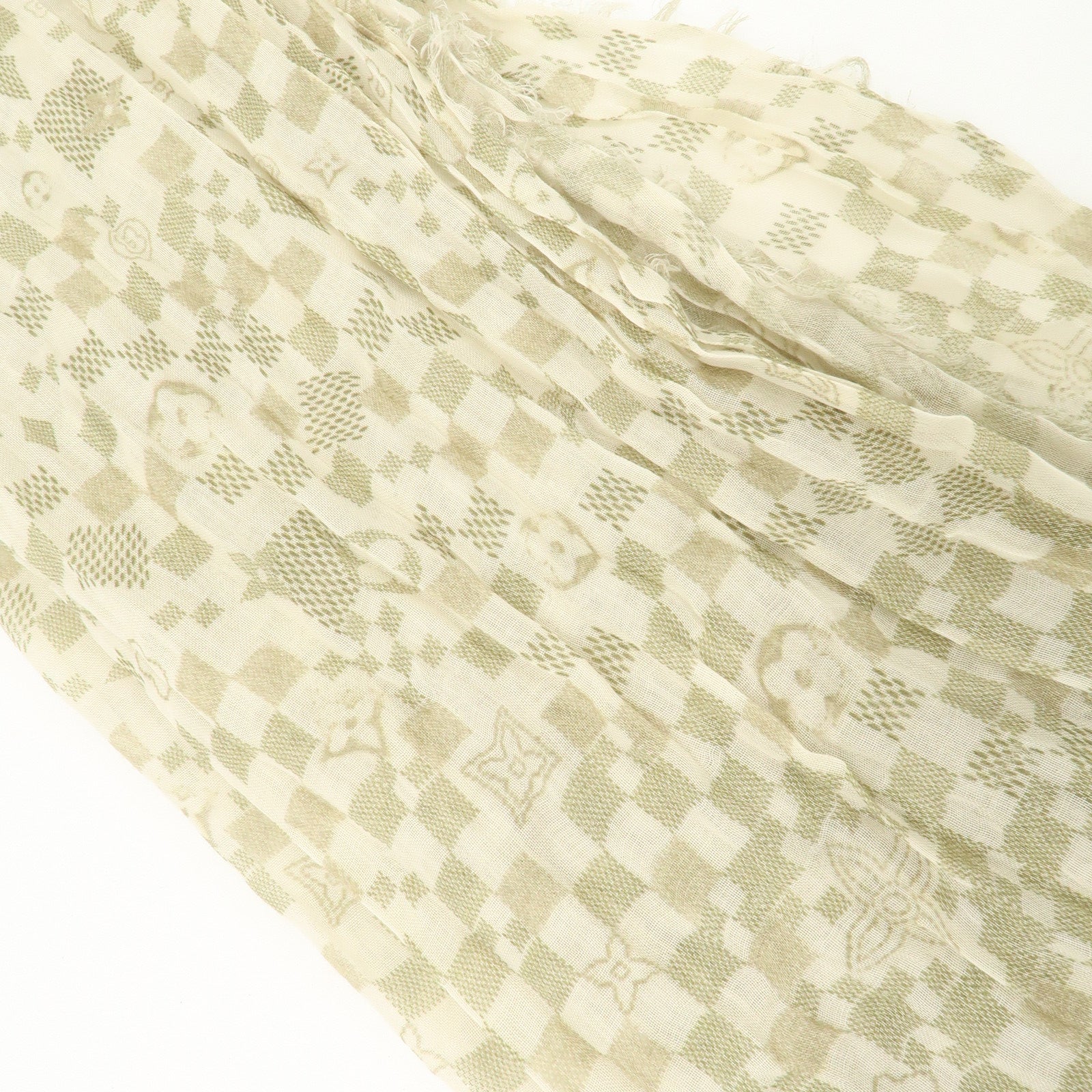 Louis Vuitton Damier Azur Etole Alize Shawl Scarf M72578 Used