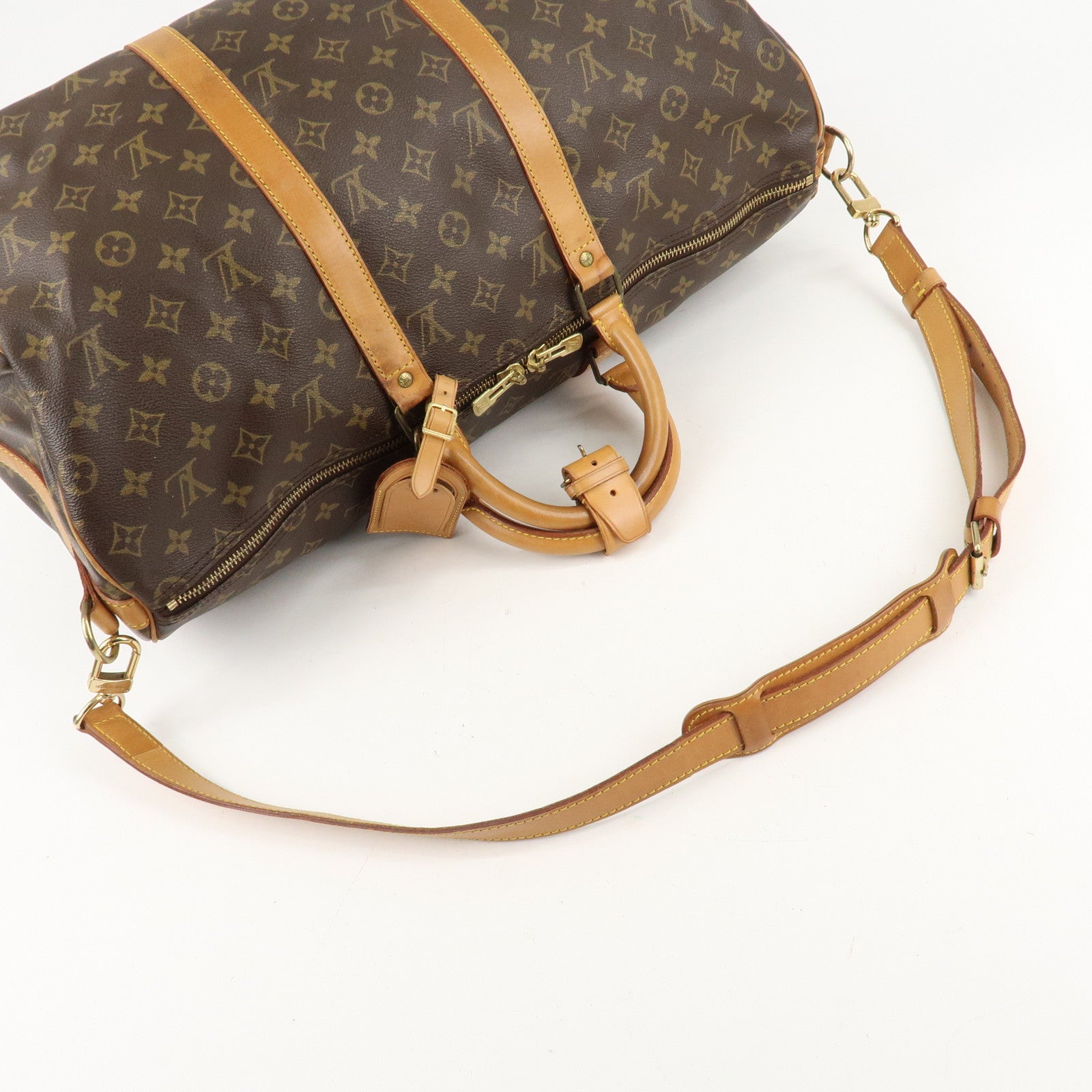 Louis Vuitton Monogram Keep All Bandouliere 50 Boston Bag M41416 Used