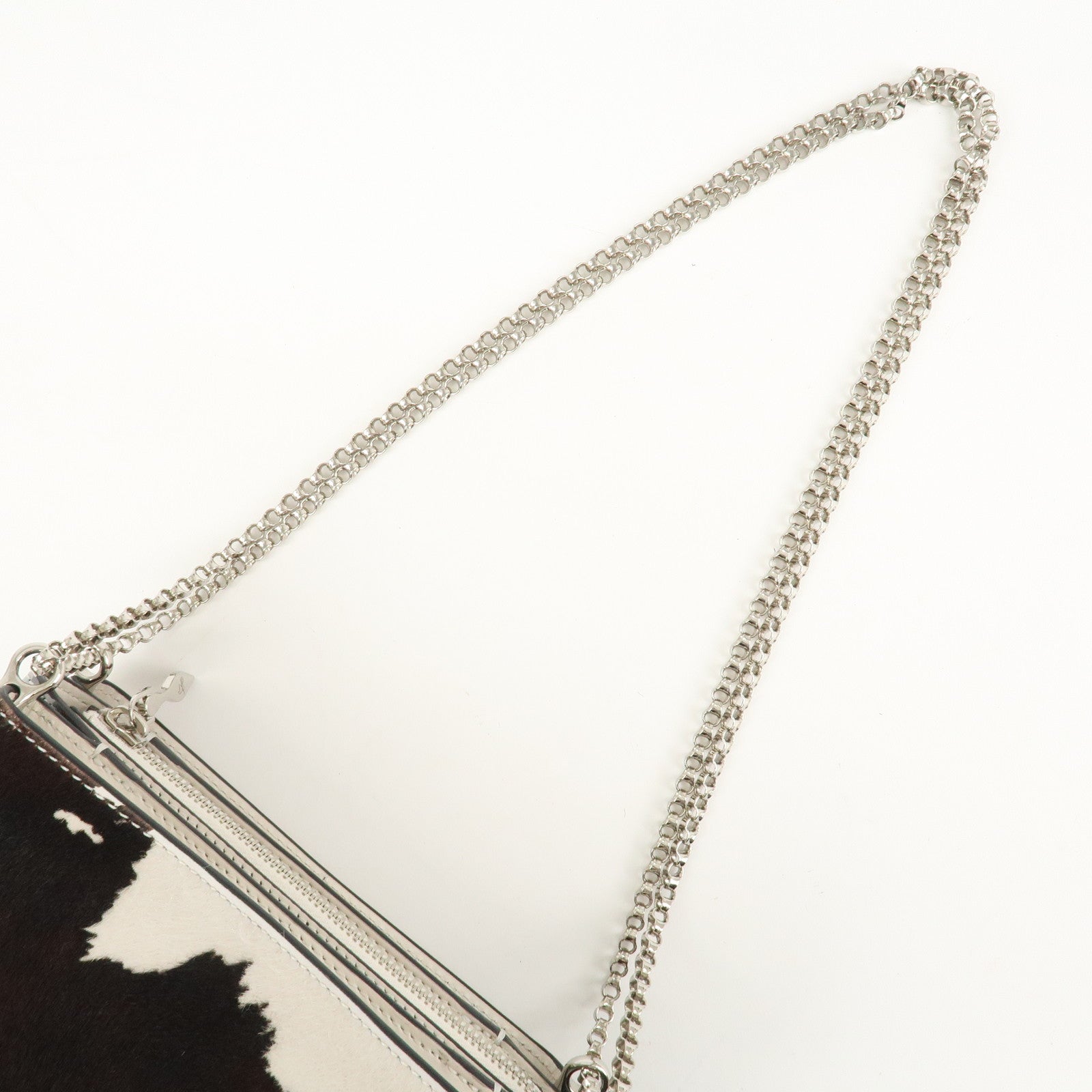 Christian Louboutin Chain Shoulder Bag Red Sole Pony Studs Used