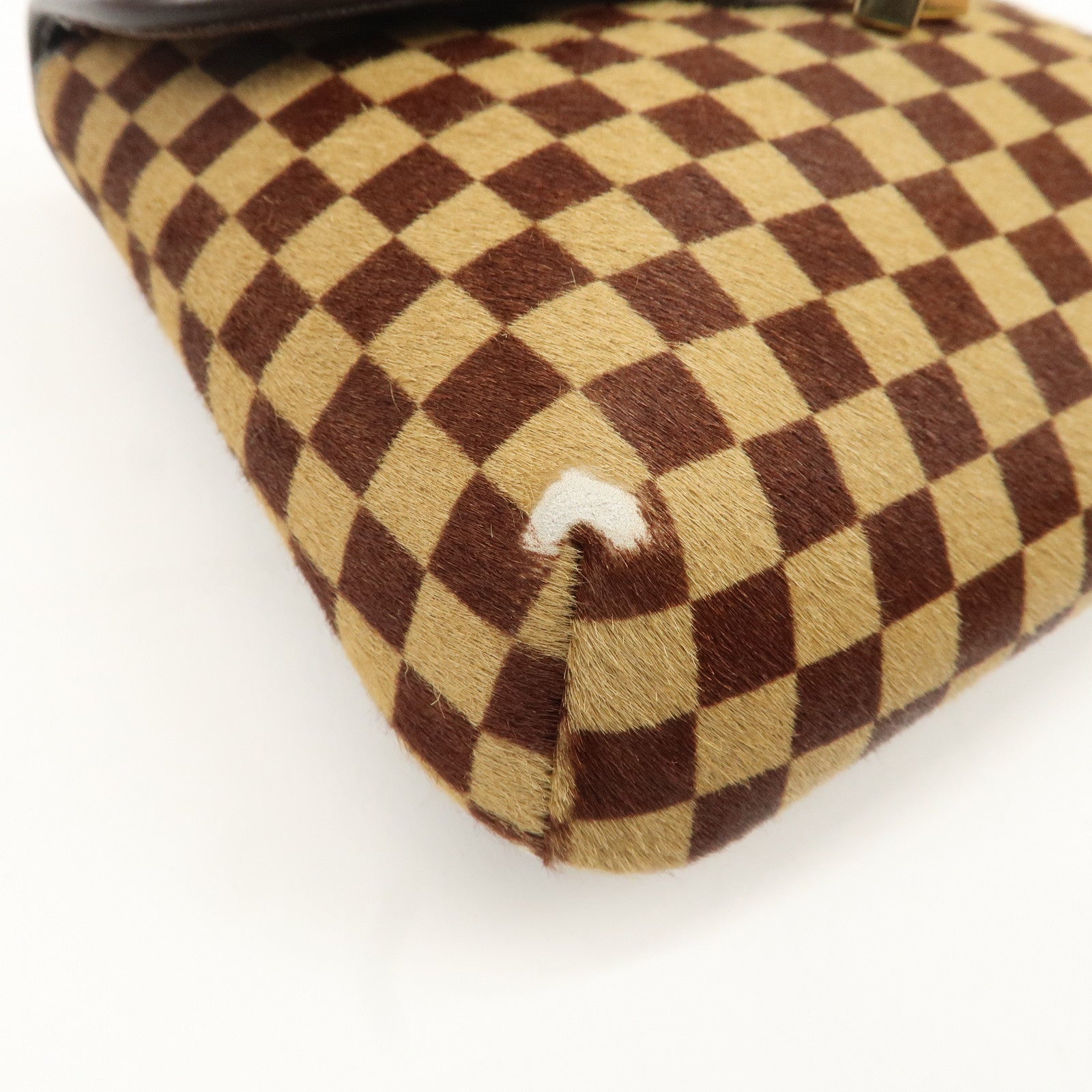 Louis Vuitton Damier Sauvage Gazelle Beige Shoulder Bag M92130 Used