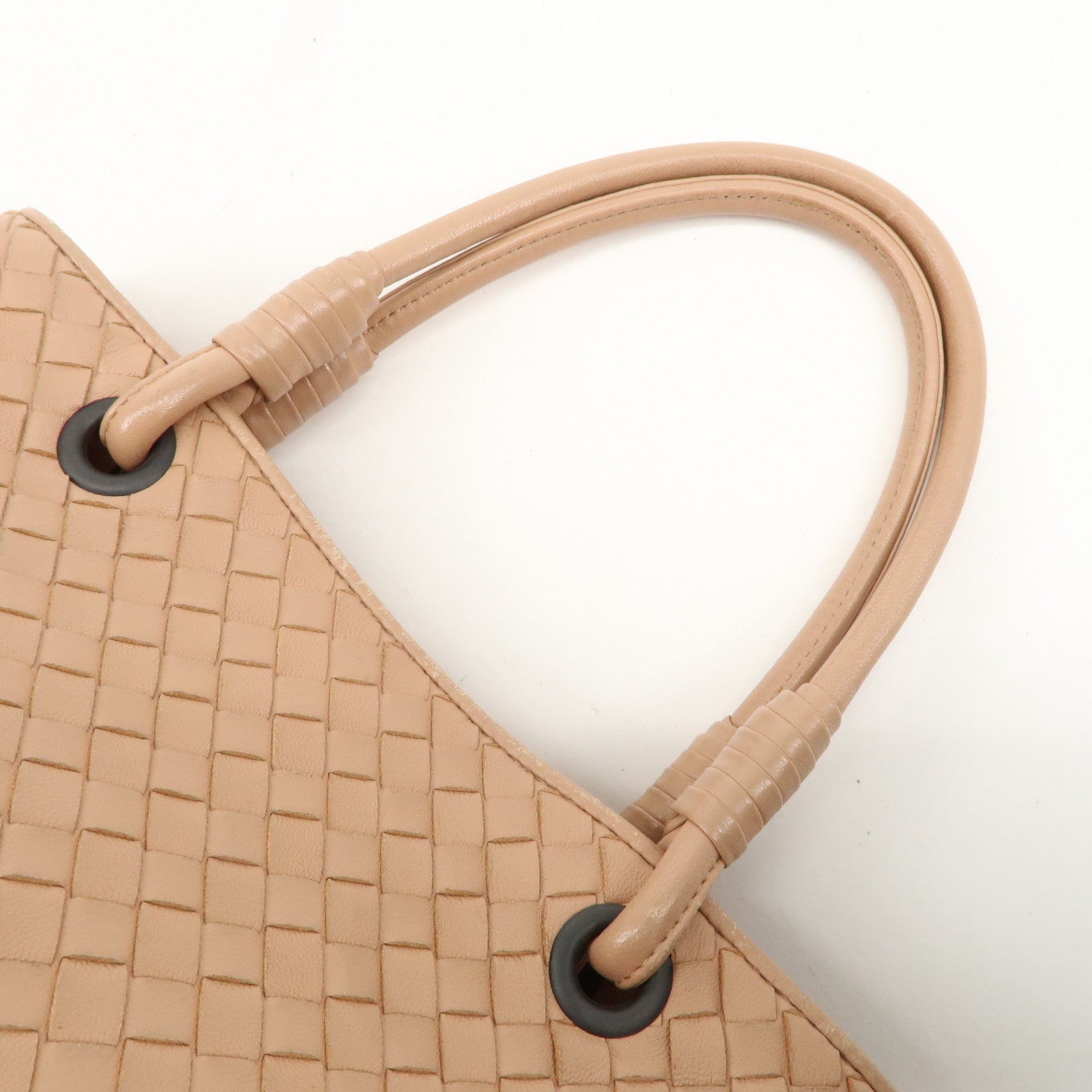 BOTTEGA VENTETA Intrecciato Leather Satchel Tote Bag 148323 Used