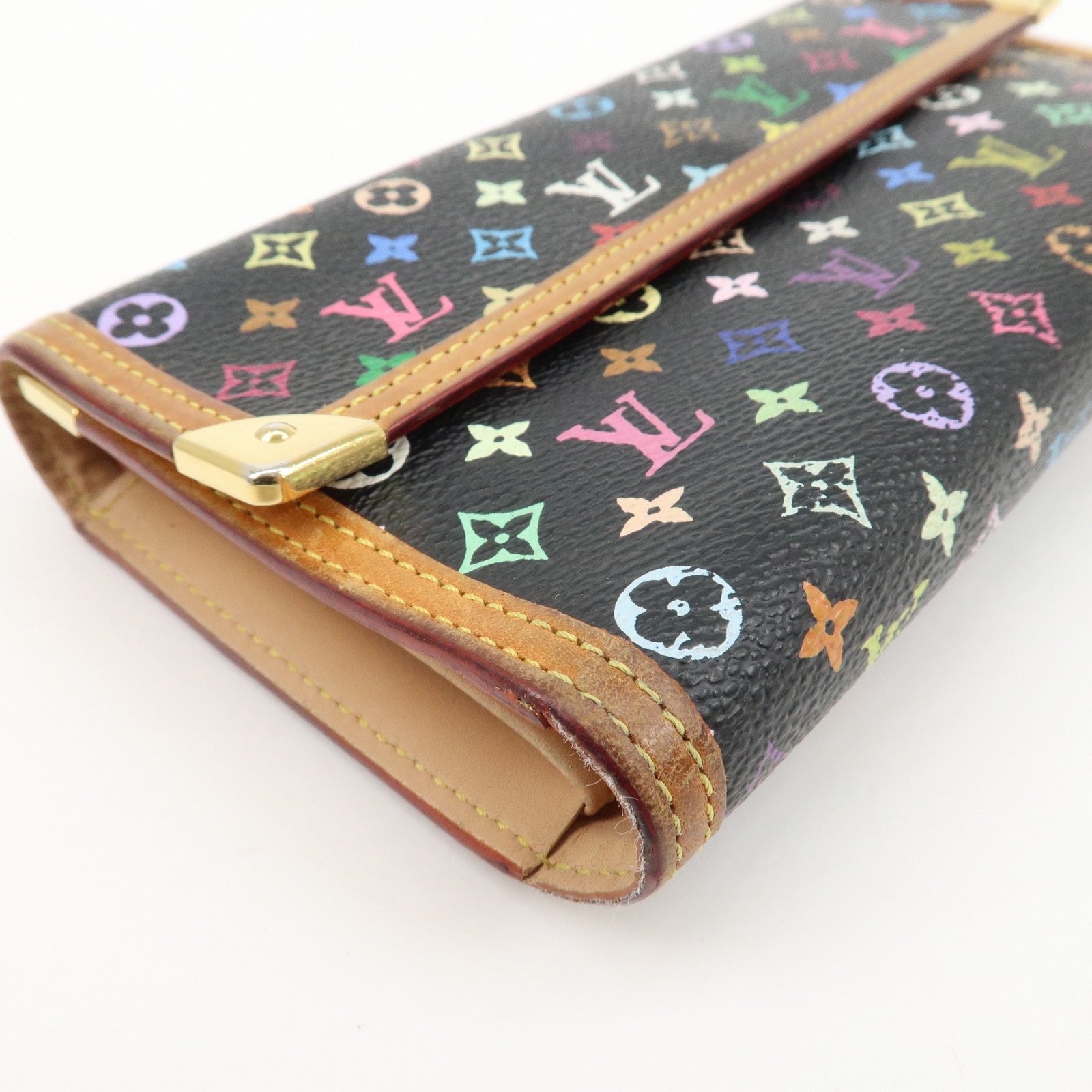 Louis Vuitton Multicolor Porte Trezor International Wallet M92658 Used