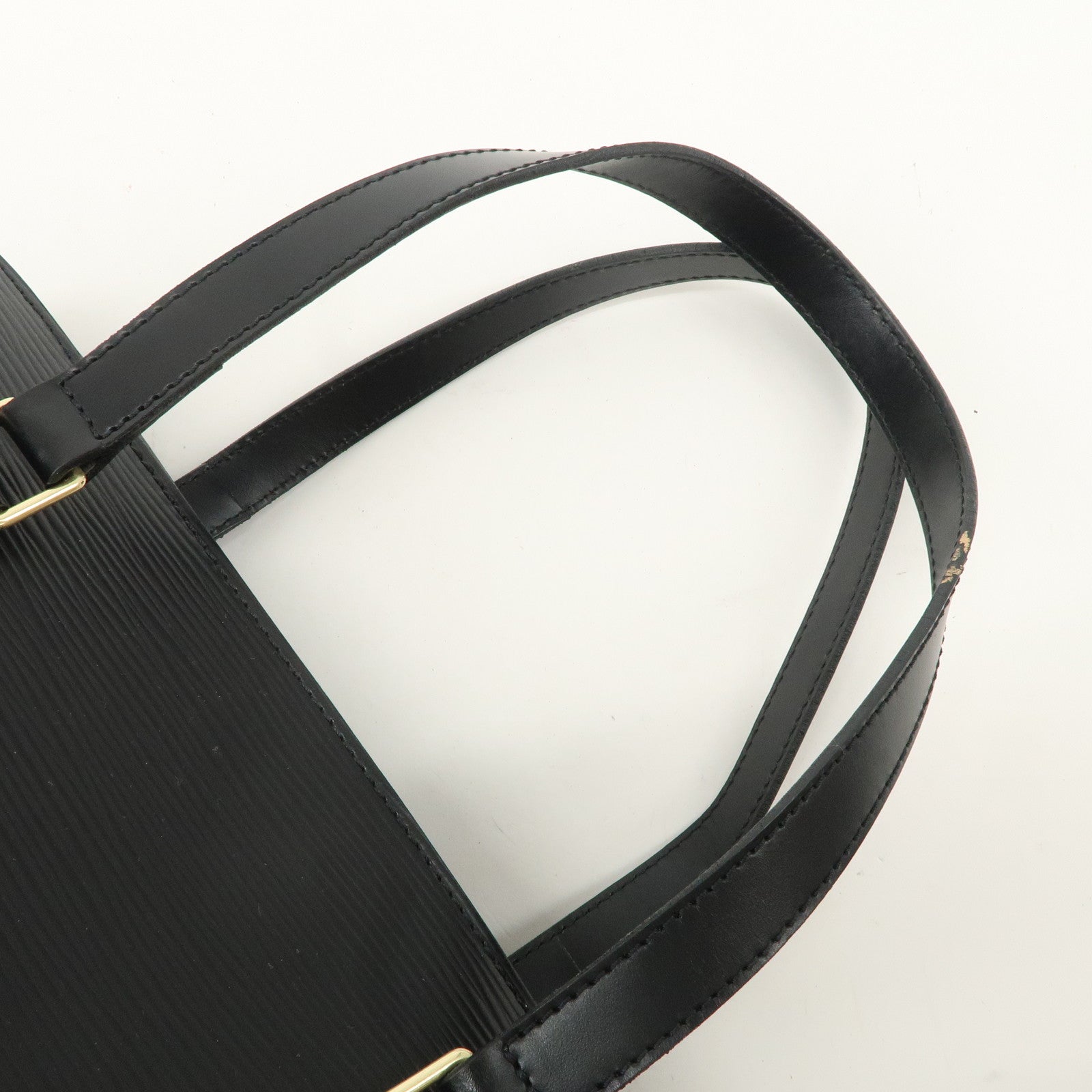 Louis Vuitton Epi Soufflot & Pouch Hand Bag Noir Black M52862 Used