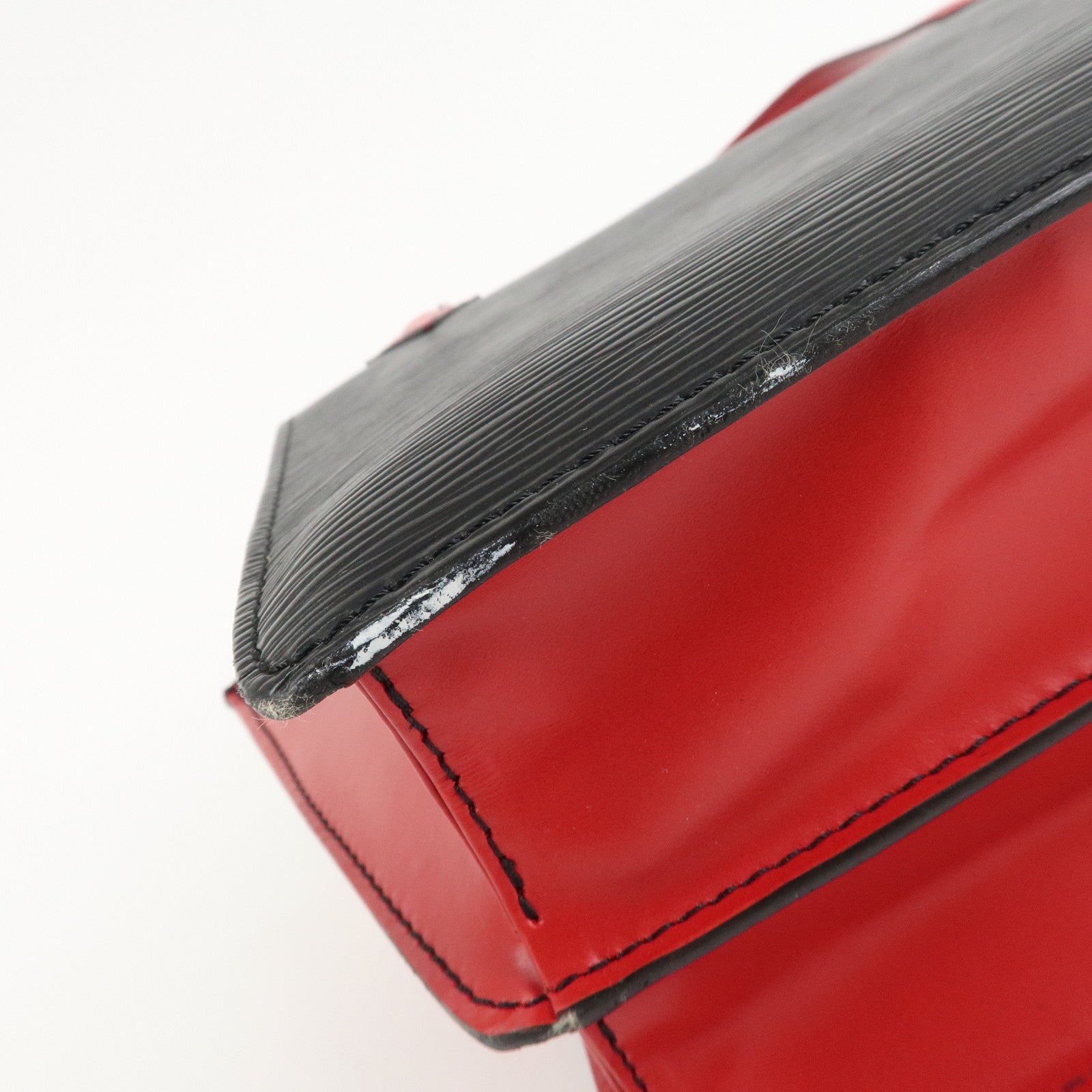 Louis Vuitton Epi Varennes Hand Bag Noir Red M52387 Used