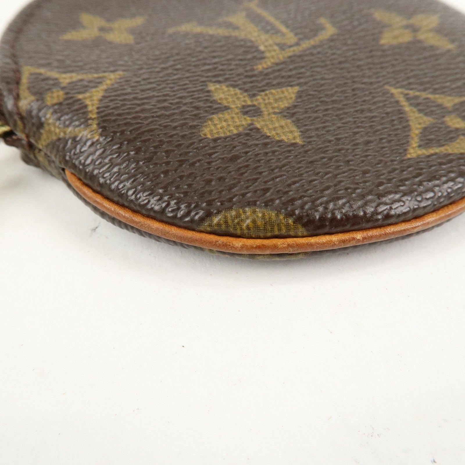 Louis Vuitton Monogram Porte Monnaie Rond Coin Case M61926 Used