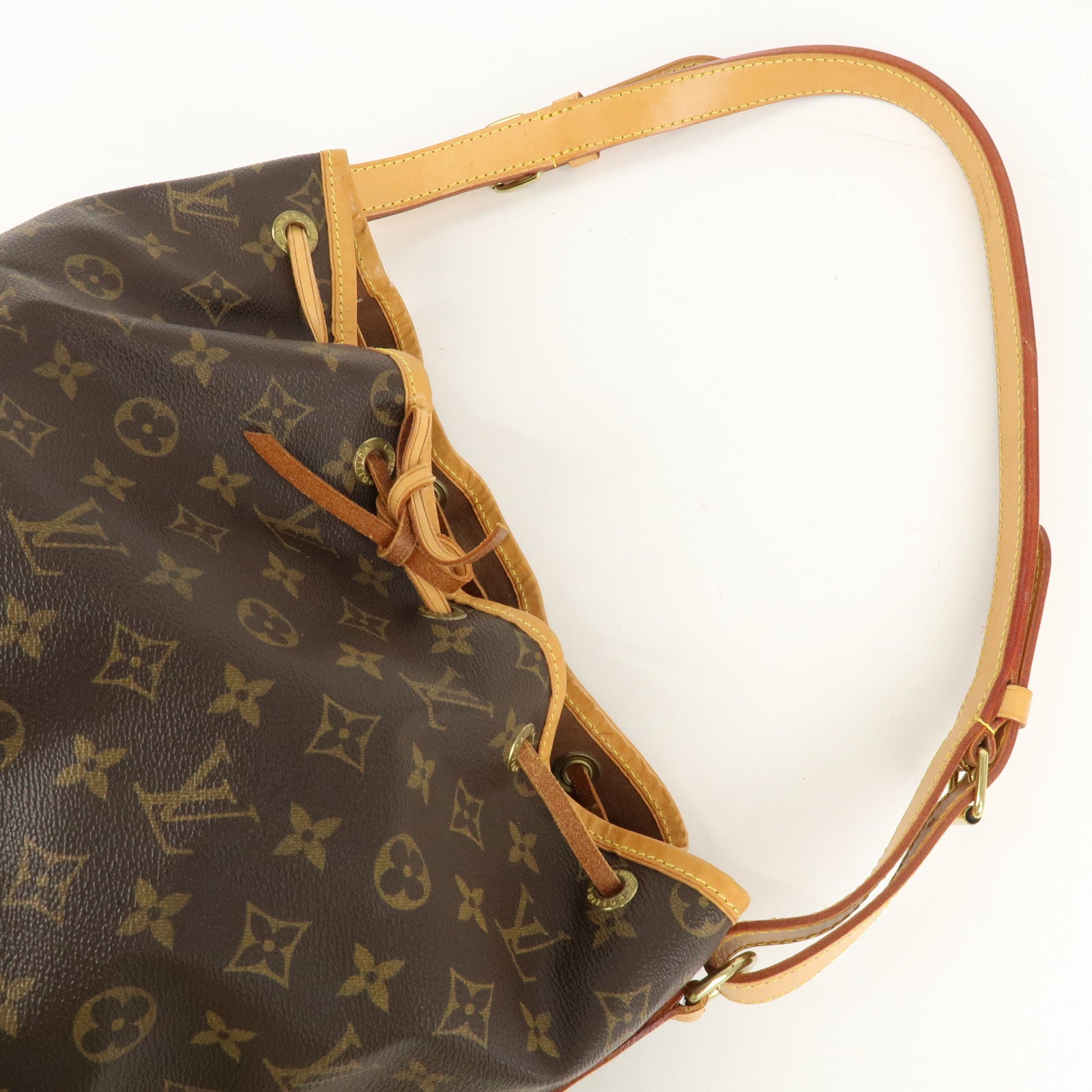 Louis Vuitton Monogram Noe Shoulder Bag Hand Bag Brown M42224 Used