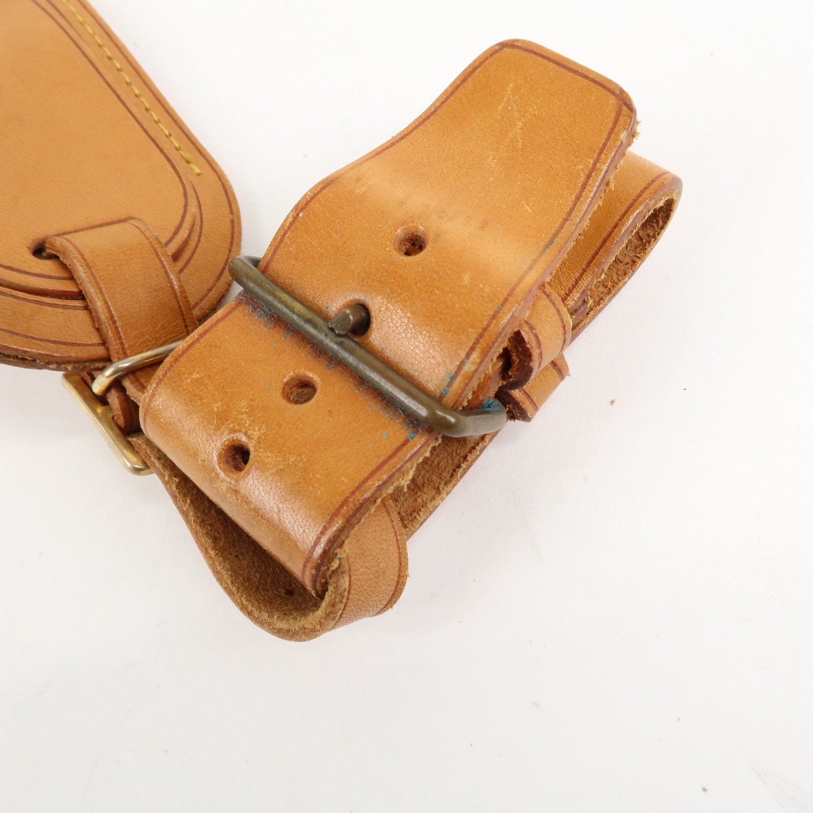 Louis Vuitton Set of 10 Leather Name Tag & Poignet Natural Used