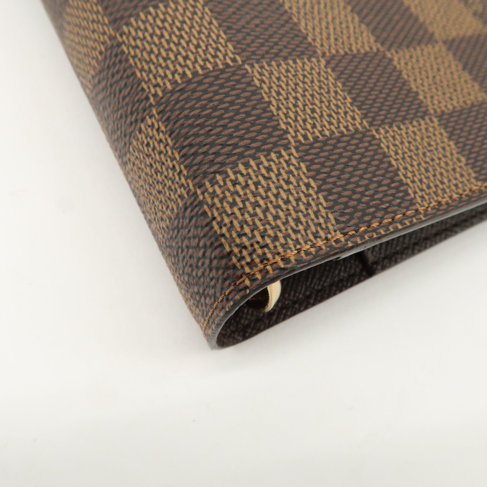 Louis Vuitton Damier Agenda MM Planner Cover Brown R20240 Used