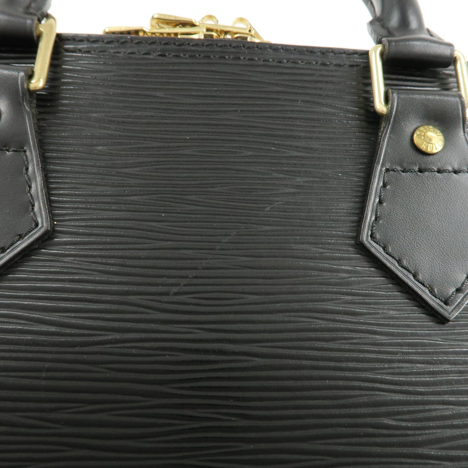 Louis Vuitton Epi Alma Hand Bag Noir Black M52142 Used
