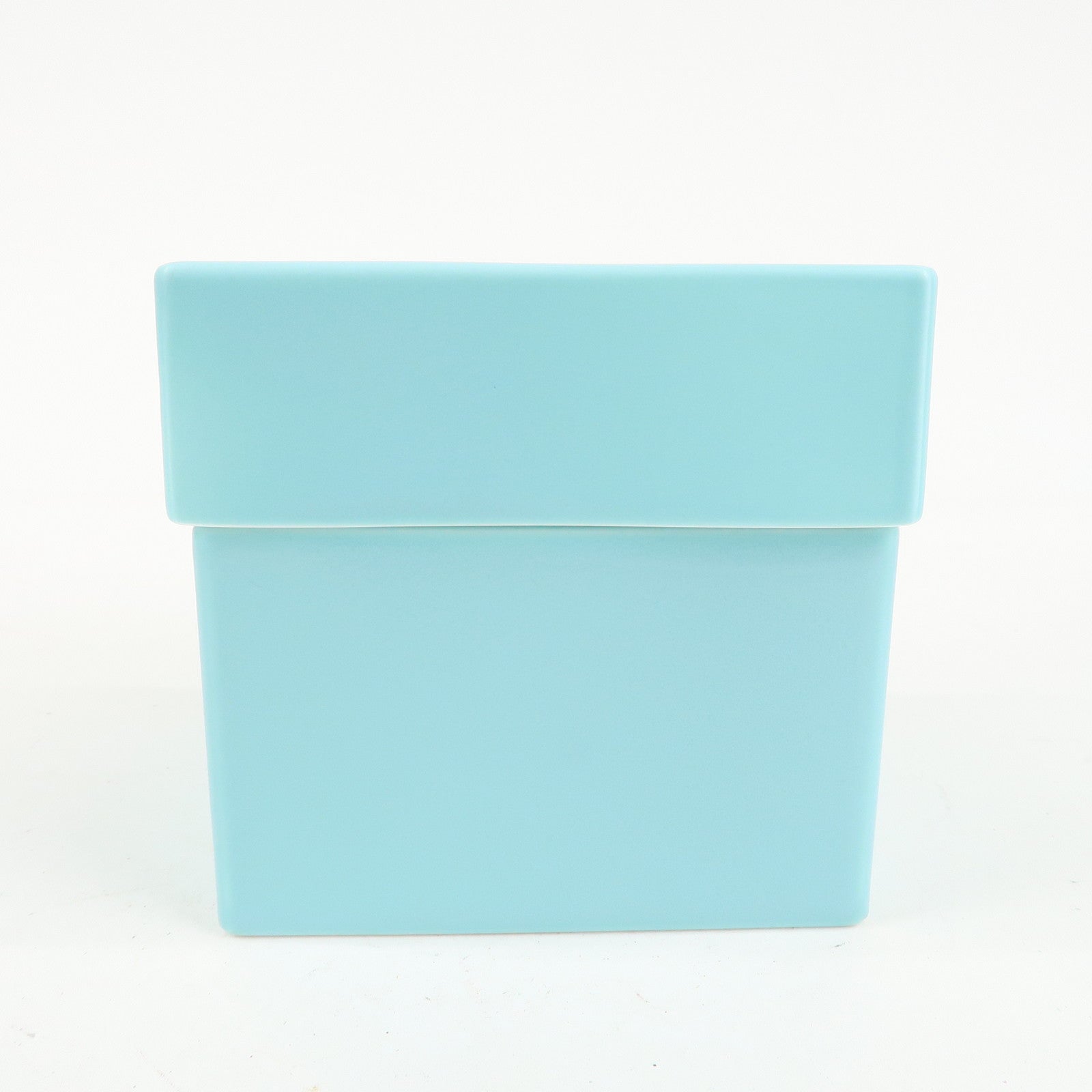 Tiffany&Co. Set of 2 Bone Ash Bone China Pottery Box Blue Used