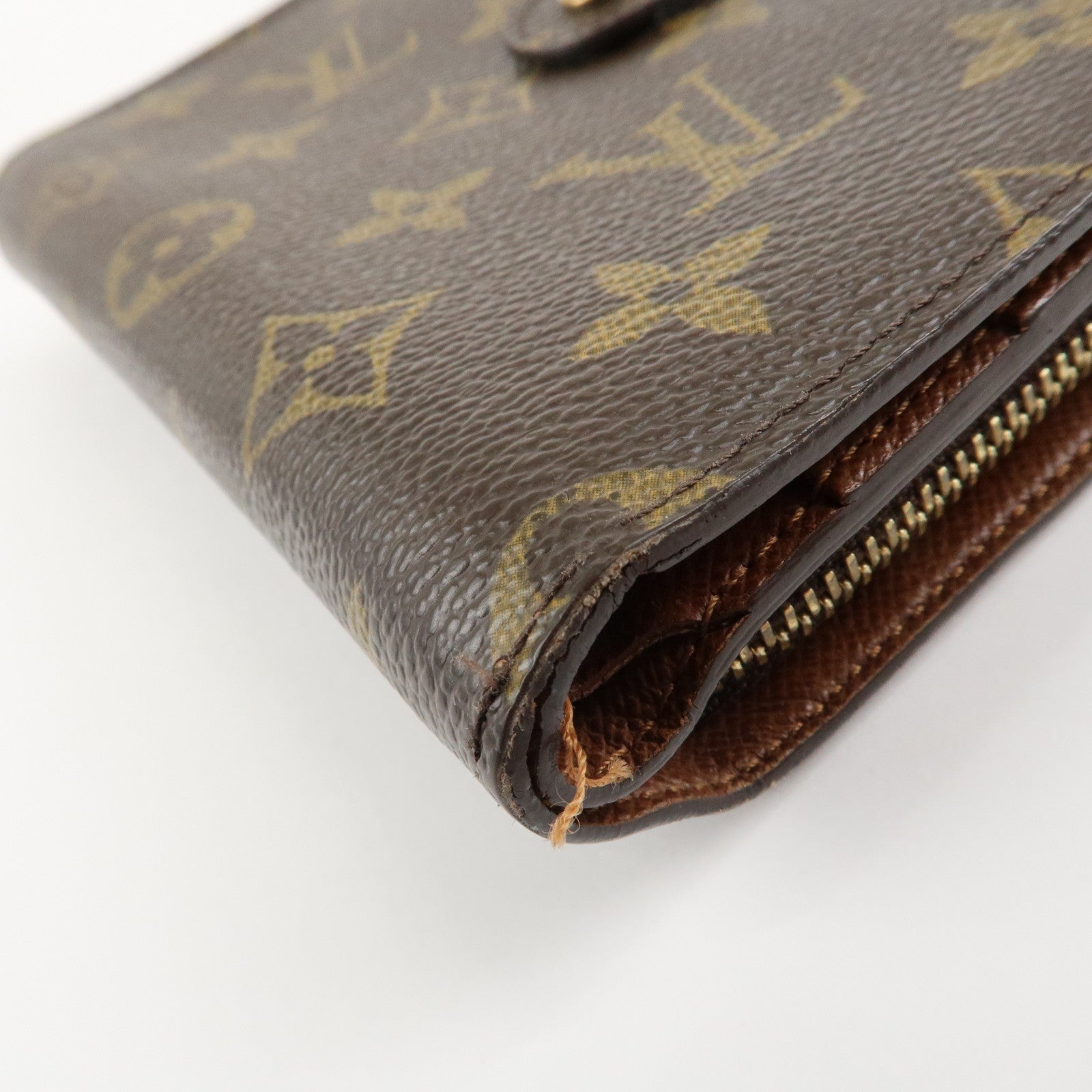 Louis Vuitton Monogram Porte Papier Zip Bi-fold Wallet M61207 Used