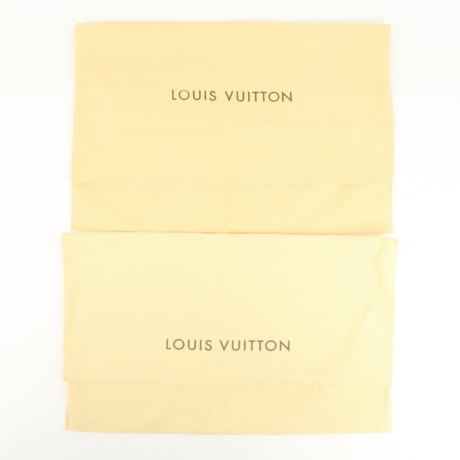 Louis Vuitton Set of 10 Dust Bag Storage Bag Flap New Style Beige Used