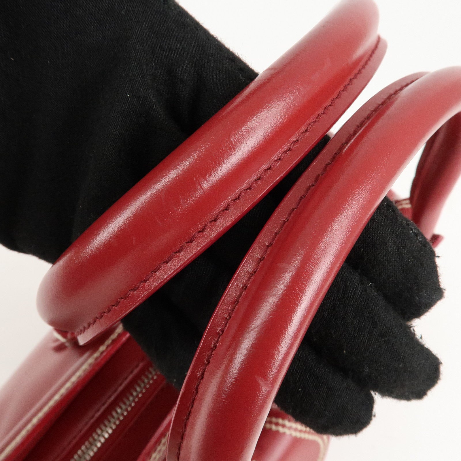 Christian Dior Detective Bag Satchel Bag Hand Bag Red Used