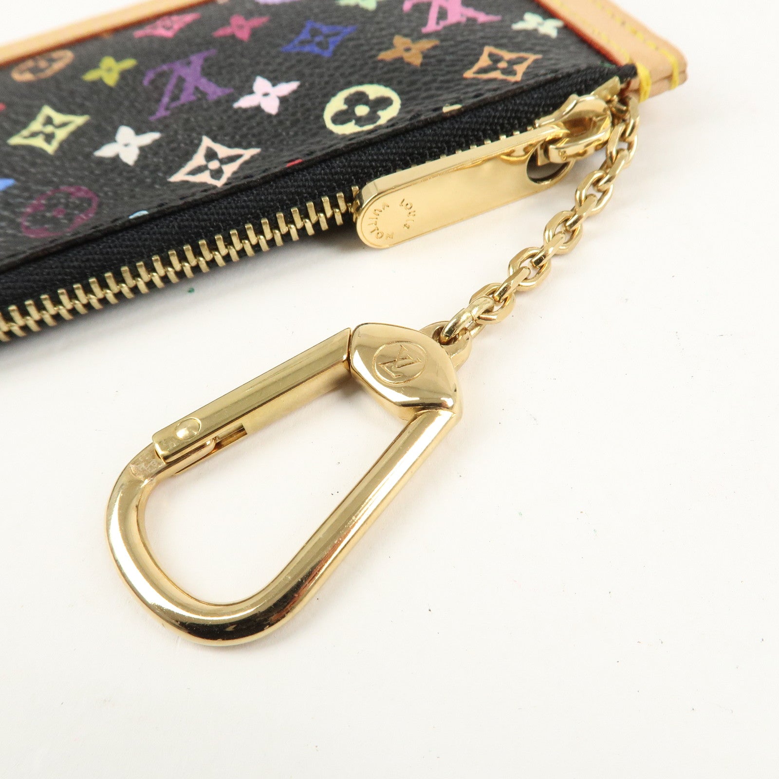 Louis Vuitton Monogram Multi Color Pochette Cles Noir M92654 Used