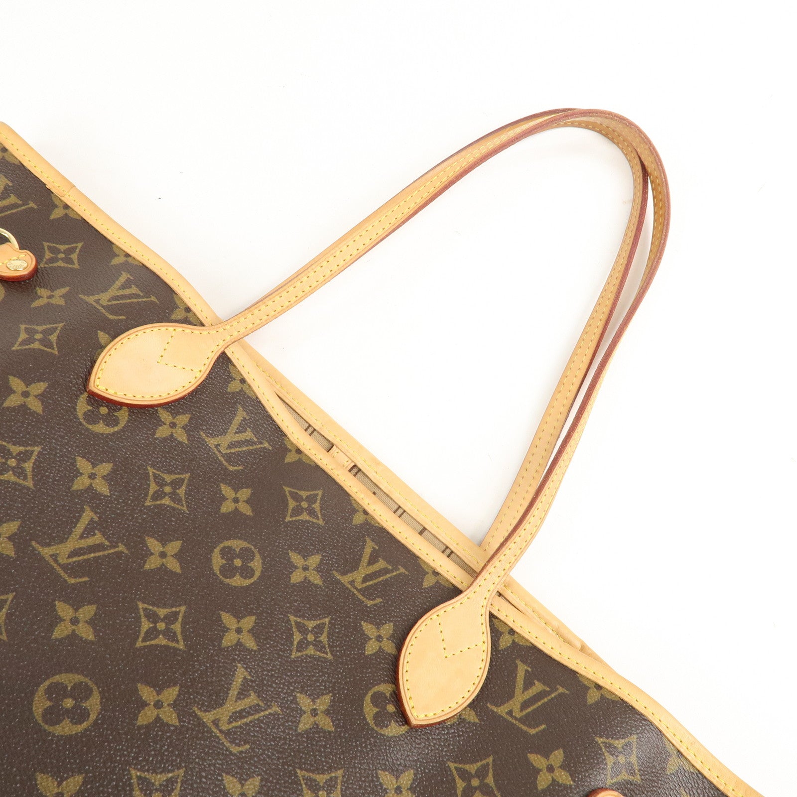 Louis Vuitton Monogram Neverfull MM Tote Bag Brown M40156 Used