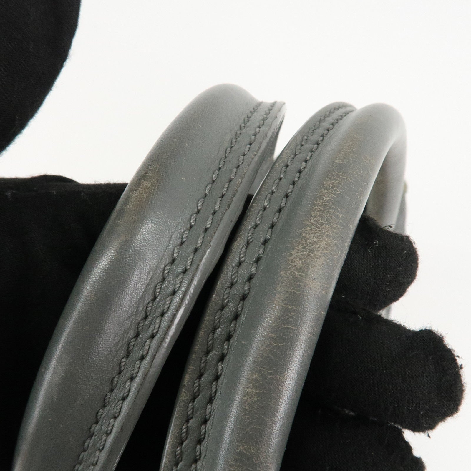 CHANEL Paris New York Line Wild Stitch Nylon Leather Tote Bag Used