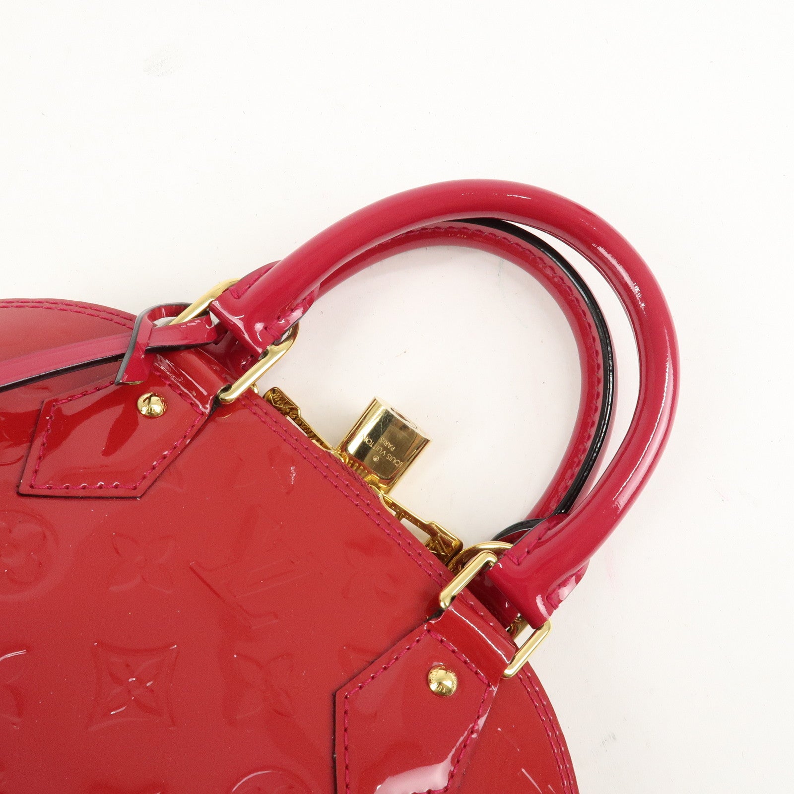Louis Vuitton Monogram Vernis Alma BB 2Way Bag Rose Indien M91771 Used