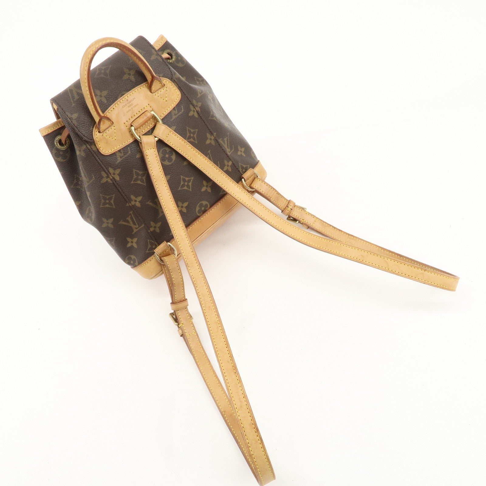 Louis Vuitton Monogram Mini Montsouris Backpack Bag M51137 Used