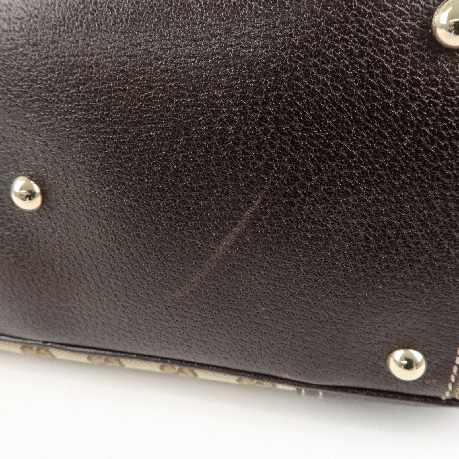 GUCCI Princy Sherry GG Canvas Leather Shoulder Bag Hand Bag 161720 Used