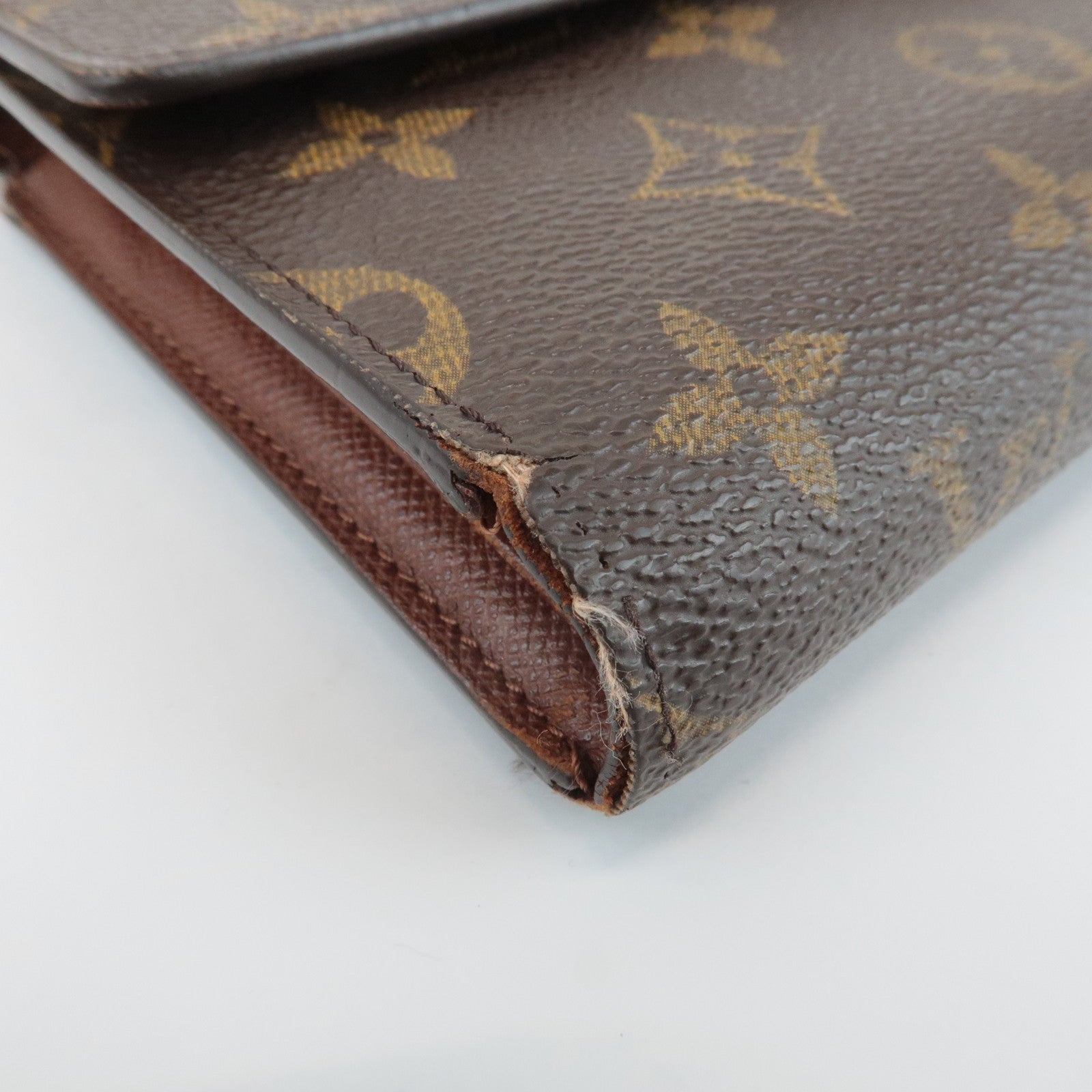 Louis Vuitton Monogram Porte Tresor Etui Papiers Wallet M61202 Used