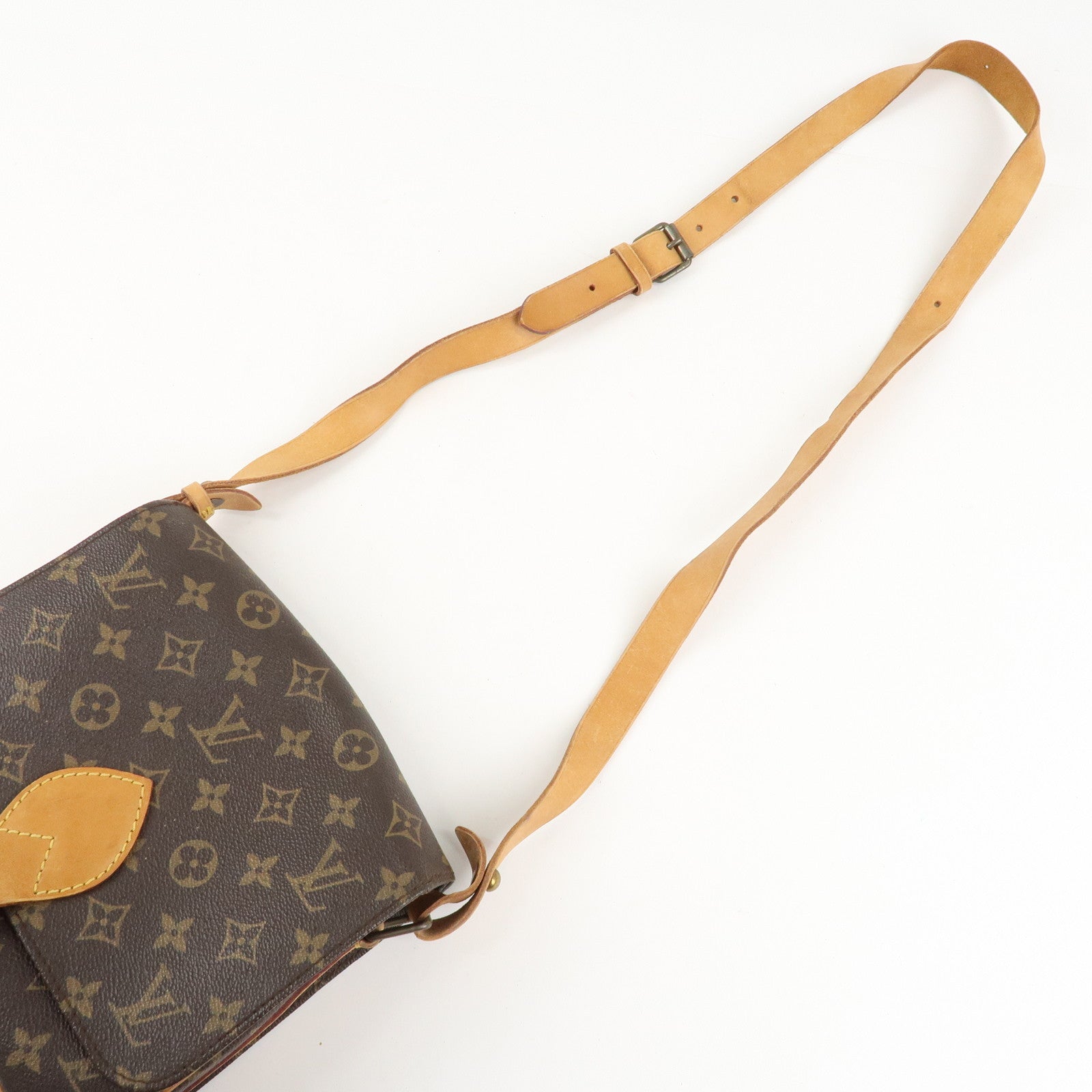 Louis Vuitton Monogram Cartouchiere 22 Shoulder Bag M51253 Used