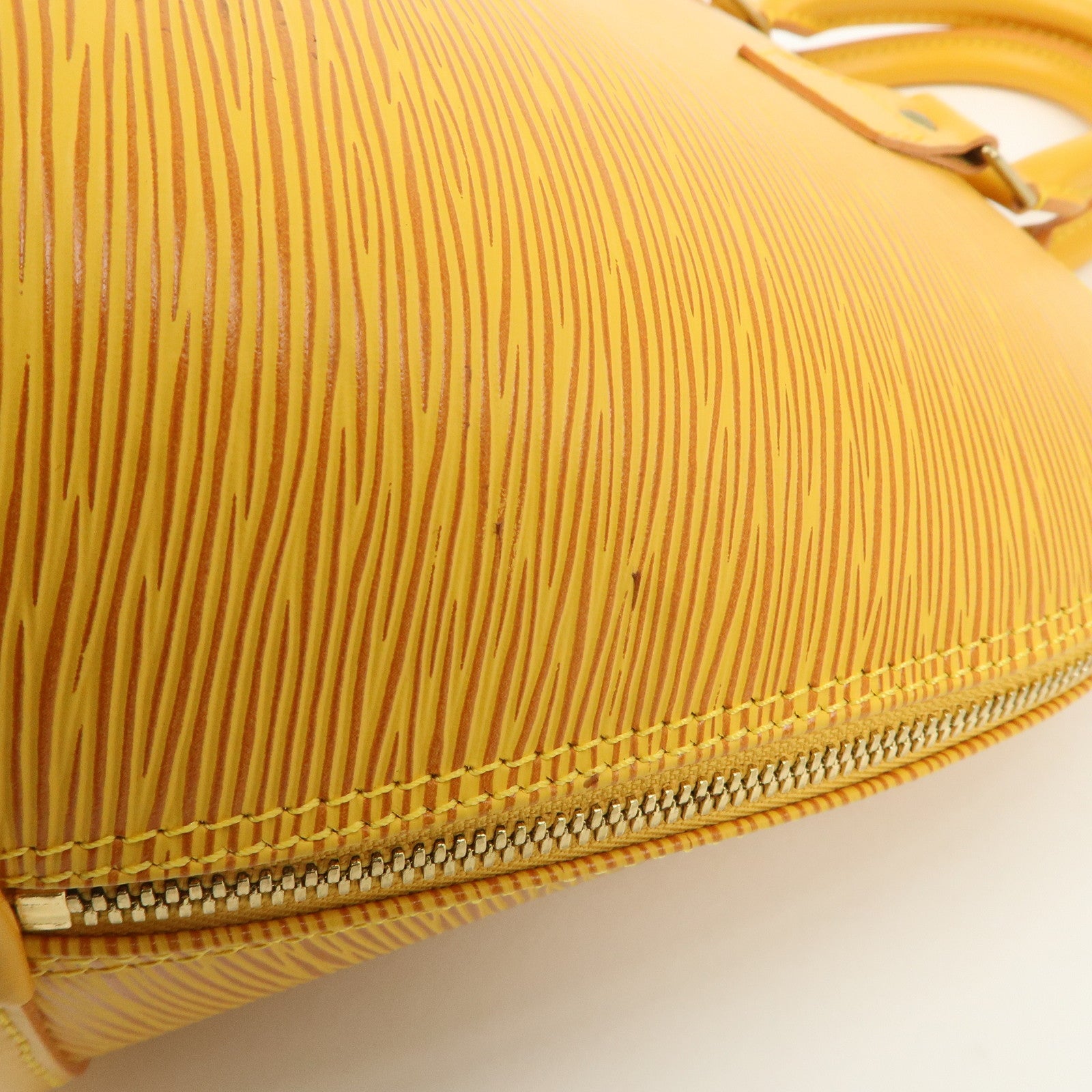 Louis Vuitton Epi Alma PM Hand Bag Tassili Yellow M52149 Used