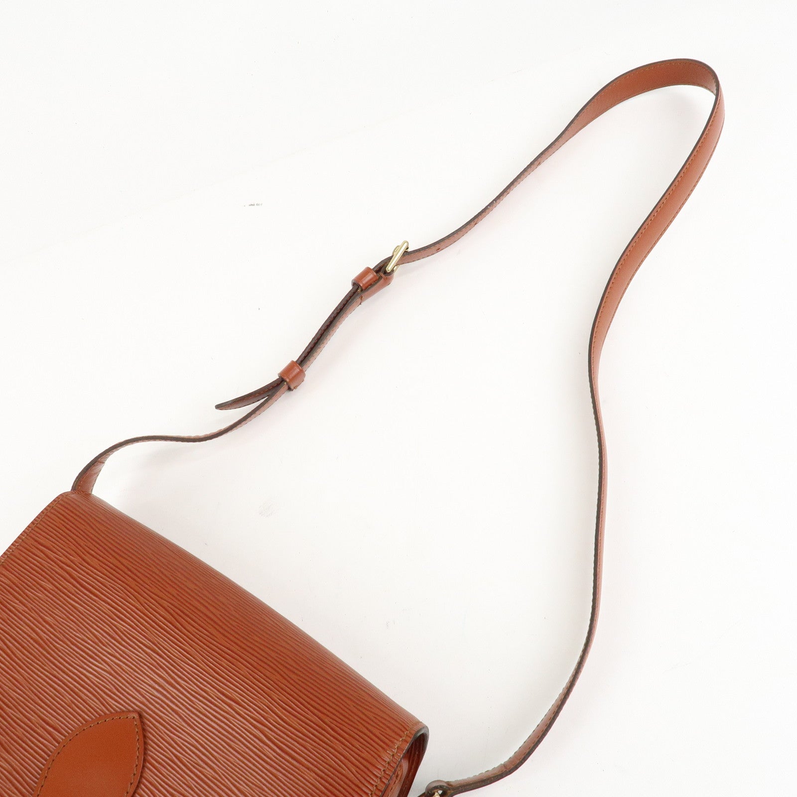 Louis Vuitton Epi Saint Cloud Shoulder Bag Kenya Brown M52193 Used