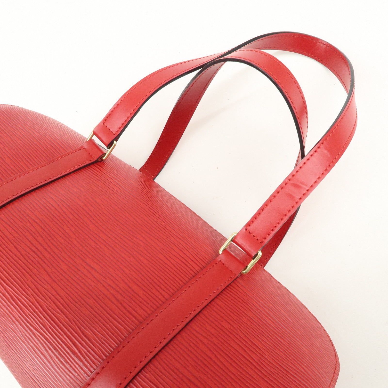 Louis Vuitton Epi Soufflo Hand Bag Castillian Red M52227 Used
