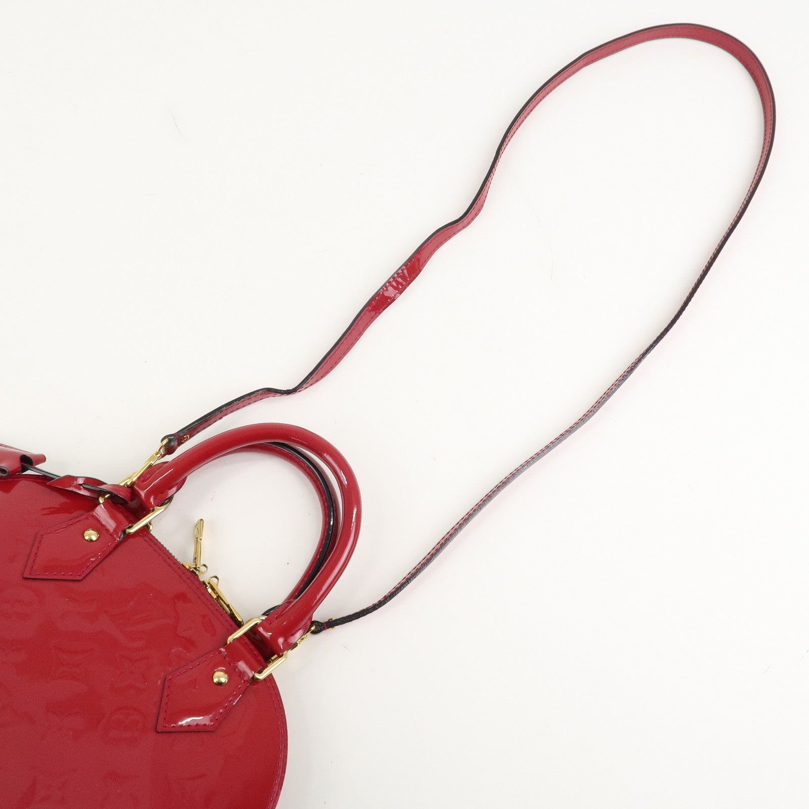 Louis Vuitton Monogram Vernis Alma BB 2Way Bag Rose Indien M91771 Used