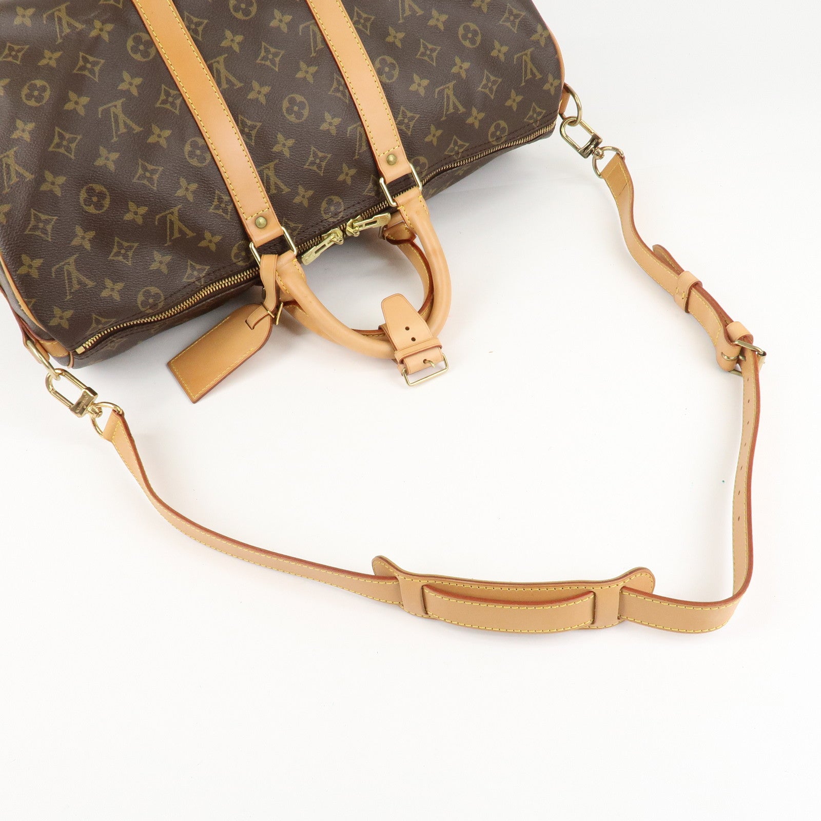 Louis Vuitton Monogram Keep All Bandouliere 45 Boston Bag M41418 Used