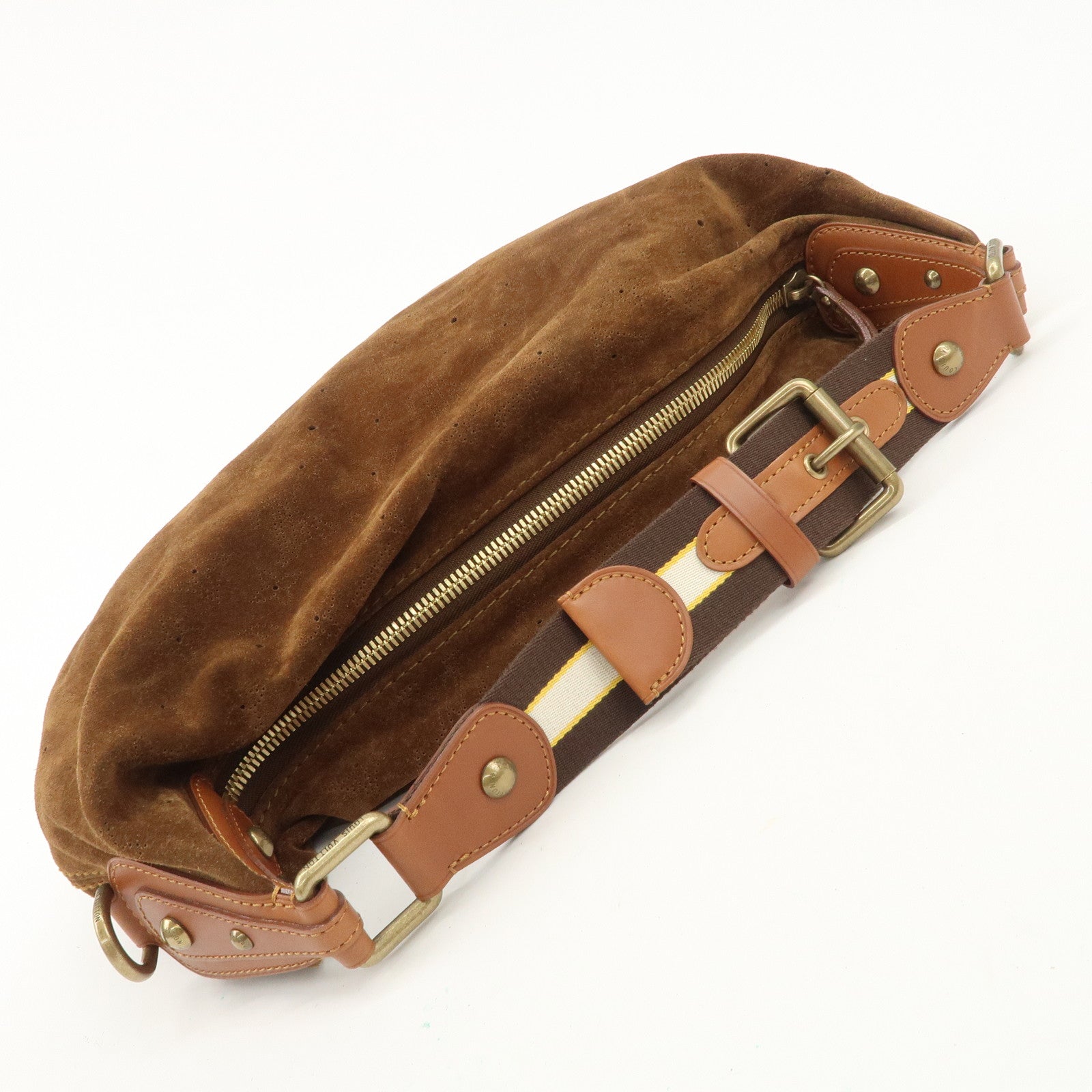 Louis Vuitton Monogram Suede Onata GM Shoulder Bag M95120 Used