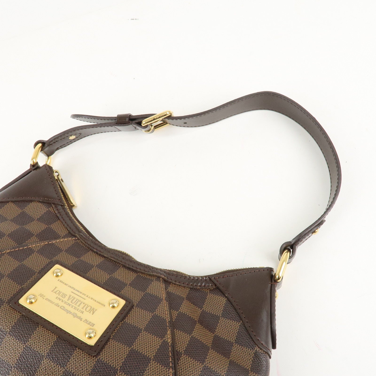 Louis Vuitton Damier Thames PM Shoulder Bag Hand Bag N48180 Used