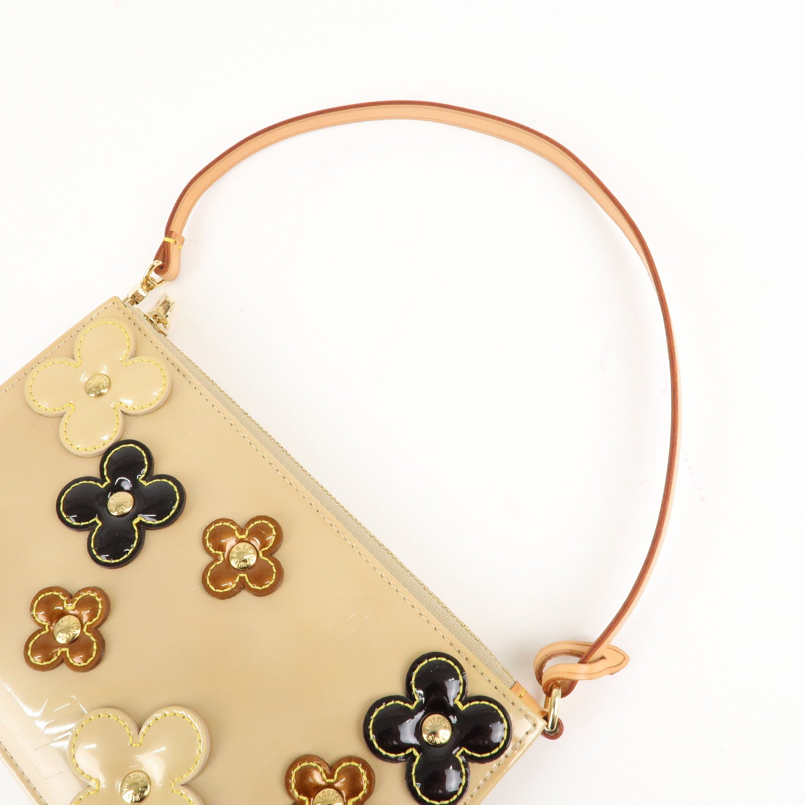 Louis Vuitton Monogram Vernis Flower Lexington Hand Bag M92246 Used