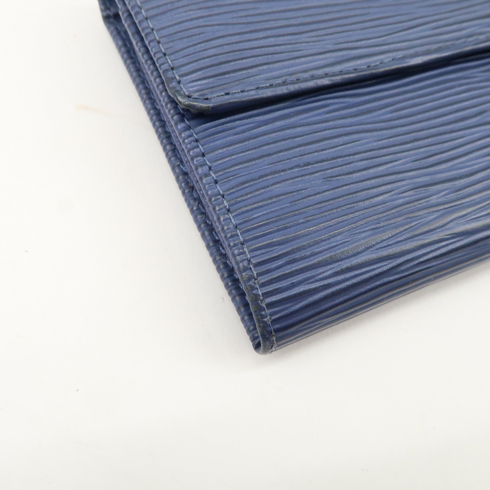 Louis Vuitton Epi Porte Monnaie Credit Wallet Toledo Blue M6359G Used